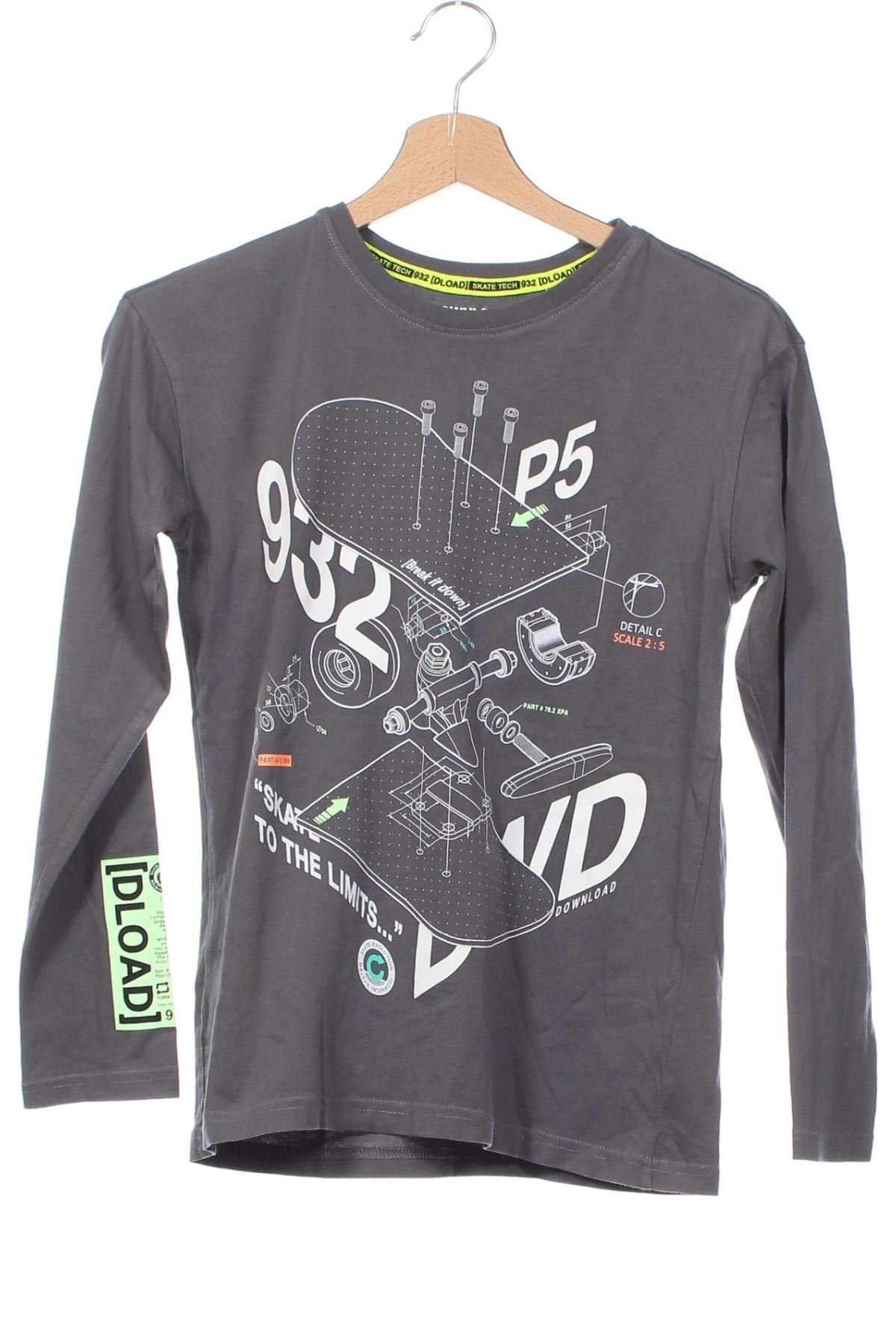 Kinder Shirt C&A, Größe 10-11y/ 146-152 cm, Farbe Grau, Preis 3,99 €