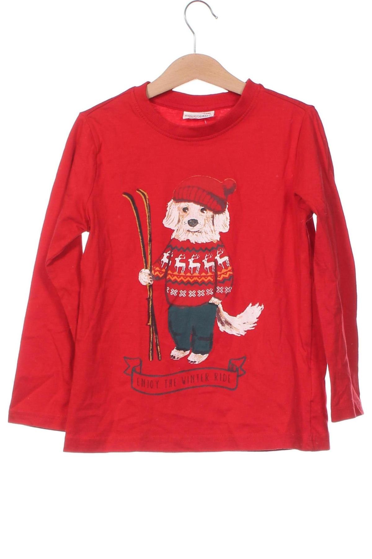 Kinder Shirt Coccodrillo, Größe 6-7y/ 122-128 cm, Farbe Rot, Preis 3,99 €