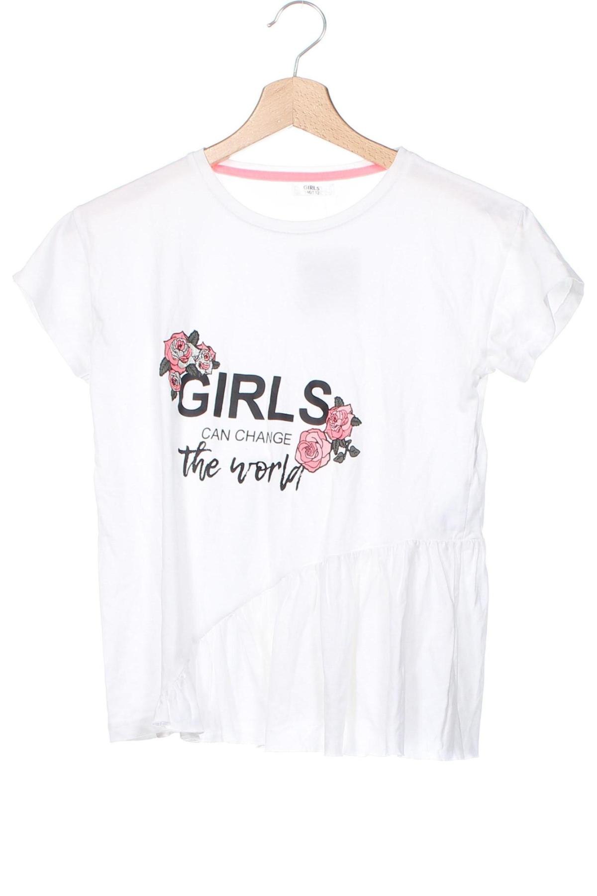 Kinder Shirt Girls, Größe 10-11y/ 146-152 cm, Farbe Weiß, Preis € 2,99