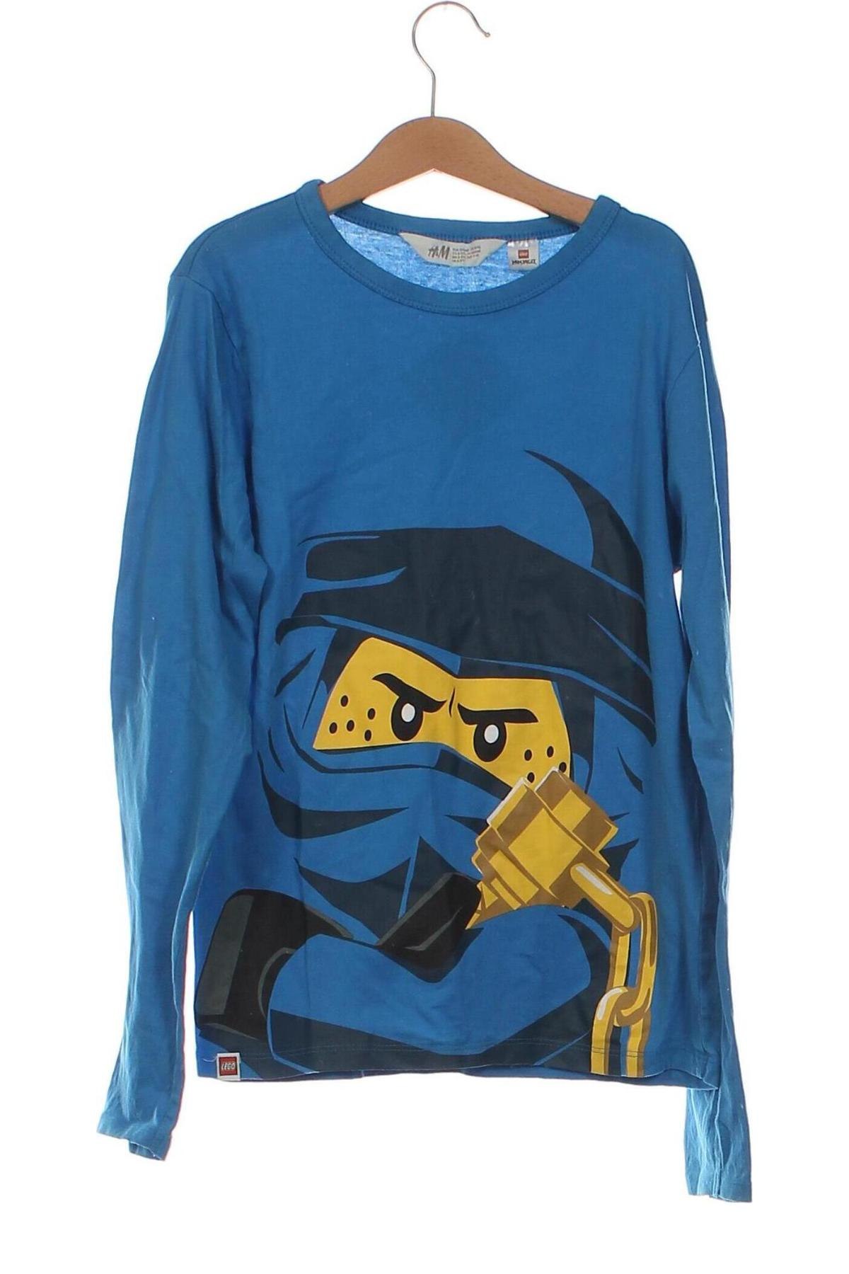 Kinder Shirt H&M, Größe 8-9y/ 134-140 cm, Farbe Blau, Preis 6,14 €