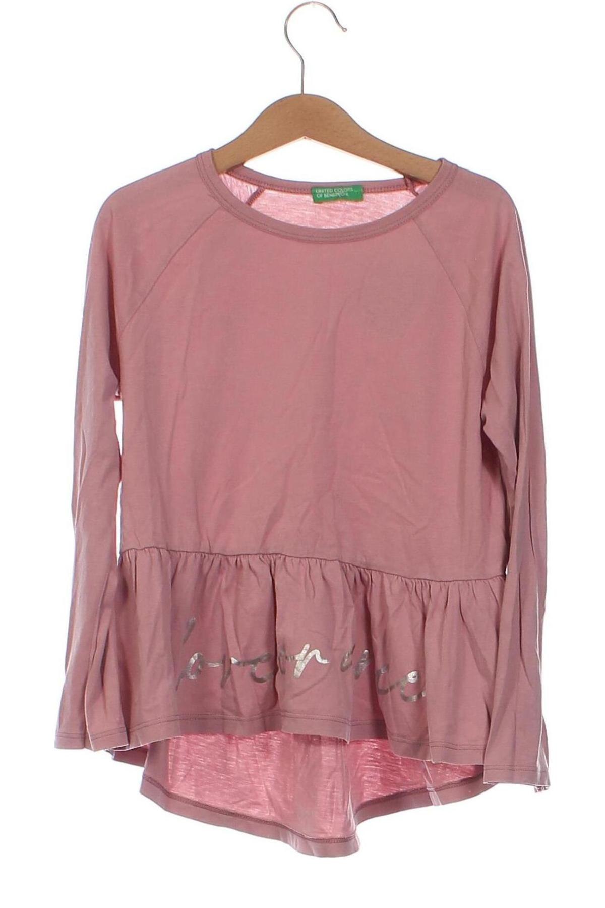 Kinder Shirt United Colors Of Benetton, Größe 5-6y/ 116-122 cm, Farbe Rosa, Preis 7,49 €