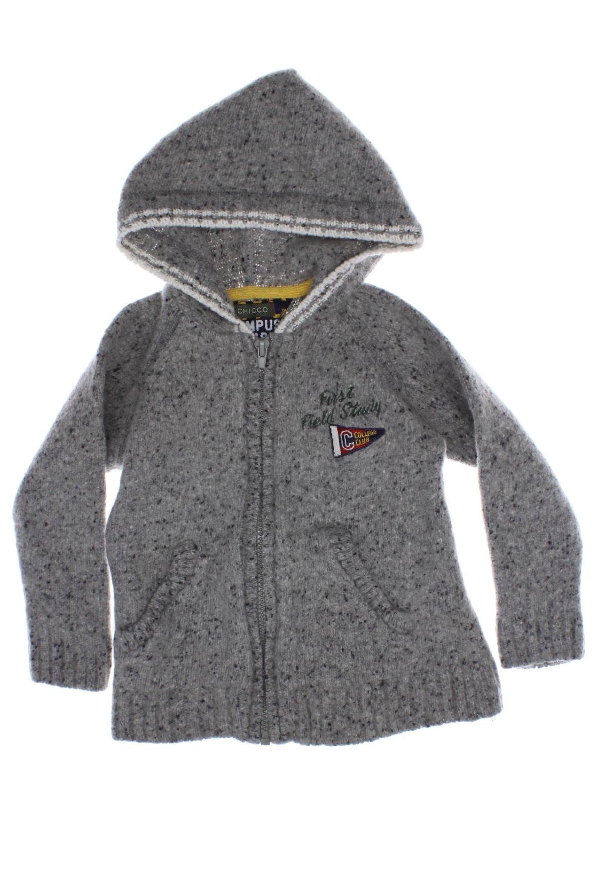 Kinder Strickjacke Chicco, Größe 18-24m/ 86-98 cm, Farbe Grau, Preis € 6,49