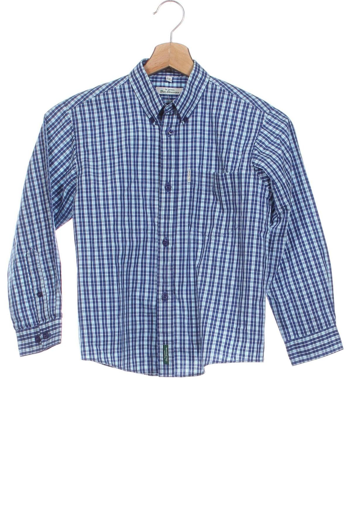 Kinderhemd Ben Sherman, Größe 7-8y/ 128-134 cm, Farbe Blau, Preis 6,99 €