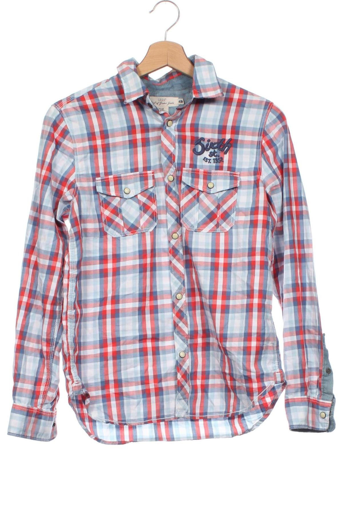 Kinderhemd H&M L.O.G.G., Größe 12-13y/ 158-164 cm, Farbe Mehrfarbig, Preis € 4,29