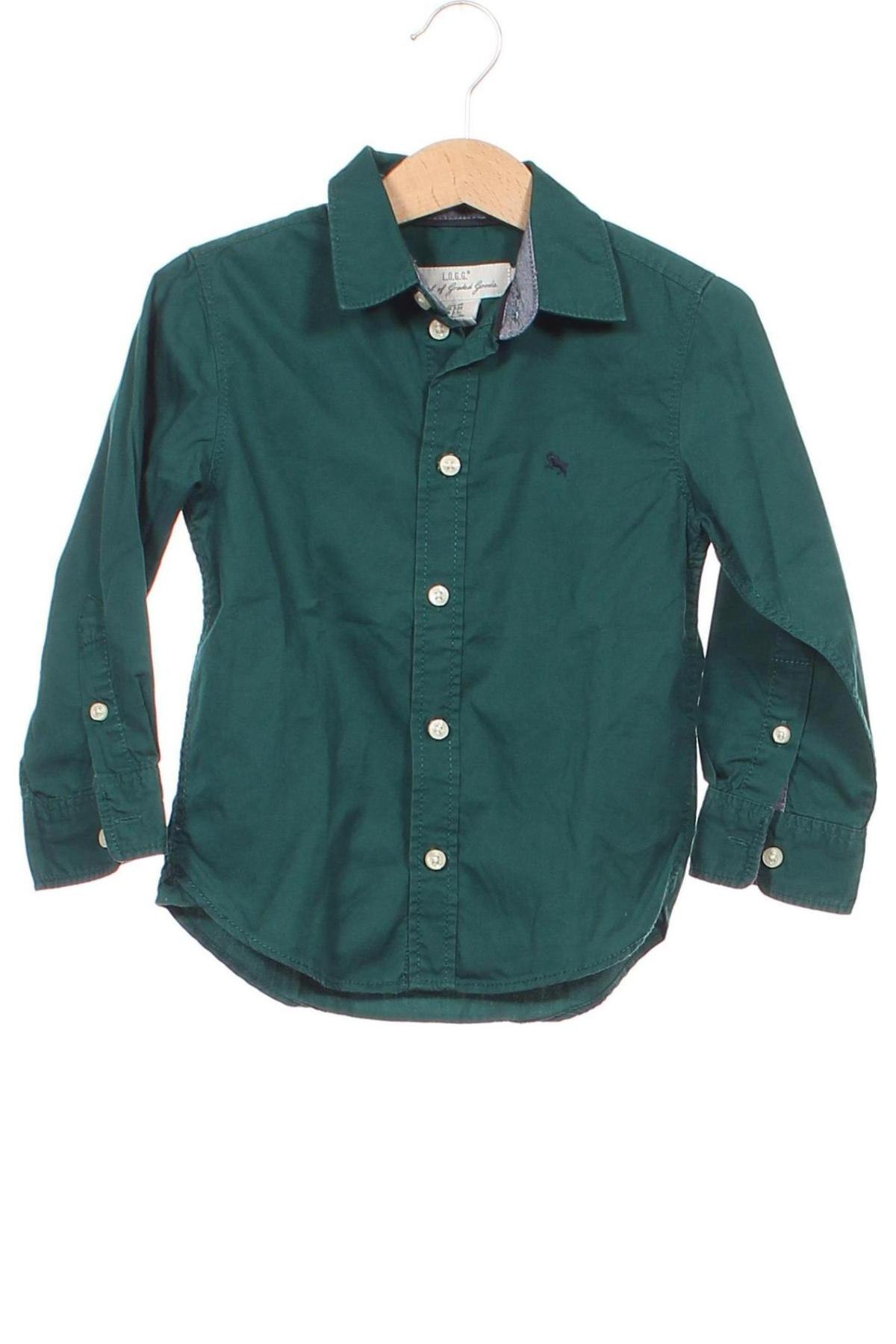 Cămașă pentru copii H&M L.O.G.G., Mărime 2-3y/ 98-104 cm, Culoare Verde, Preț 16,99 Lei