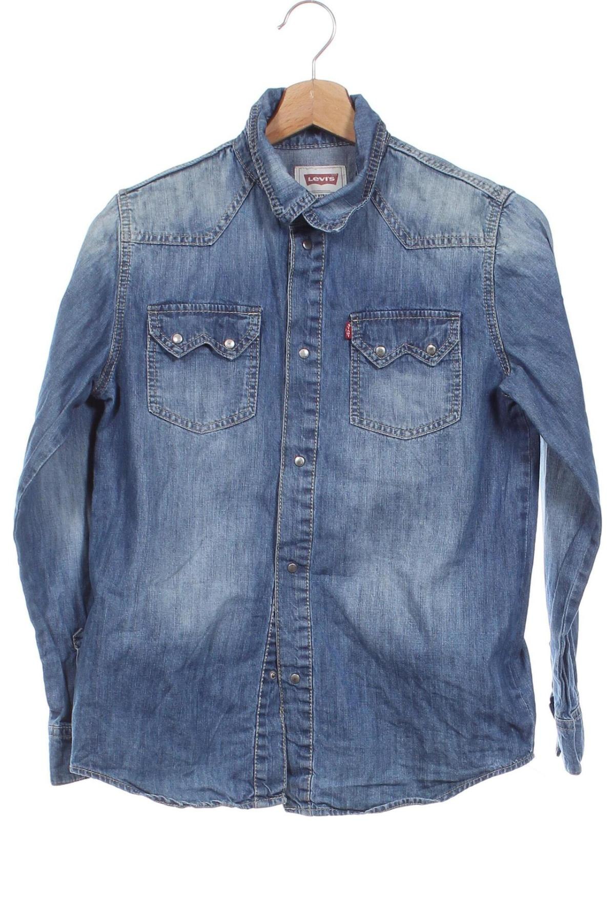 Kinderhemd Levi's, Größe 11-12y/ 152-158 cm, Farbe Blau, Preis 16,49 €