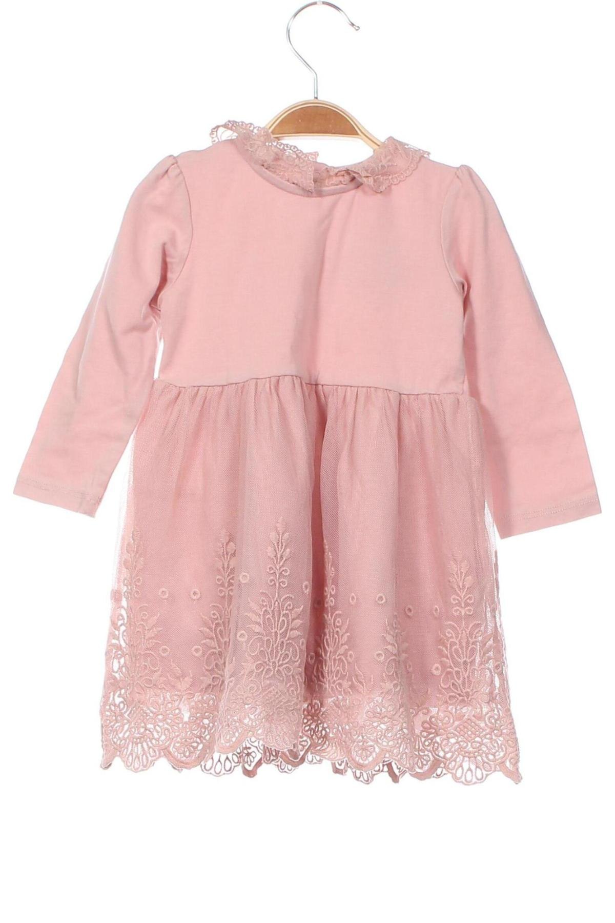 Kinderkleid H&M, Größe 9-12m/ 74-80 cm, Farbe Aschrosa, Preis € 7,79