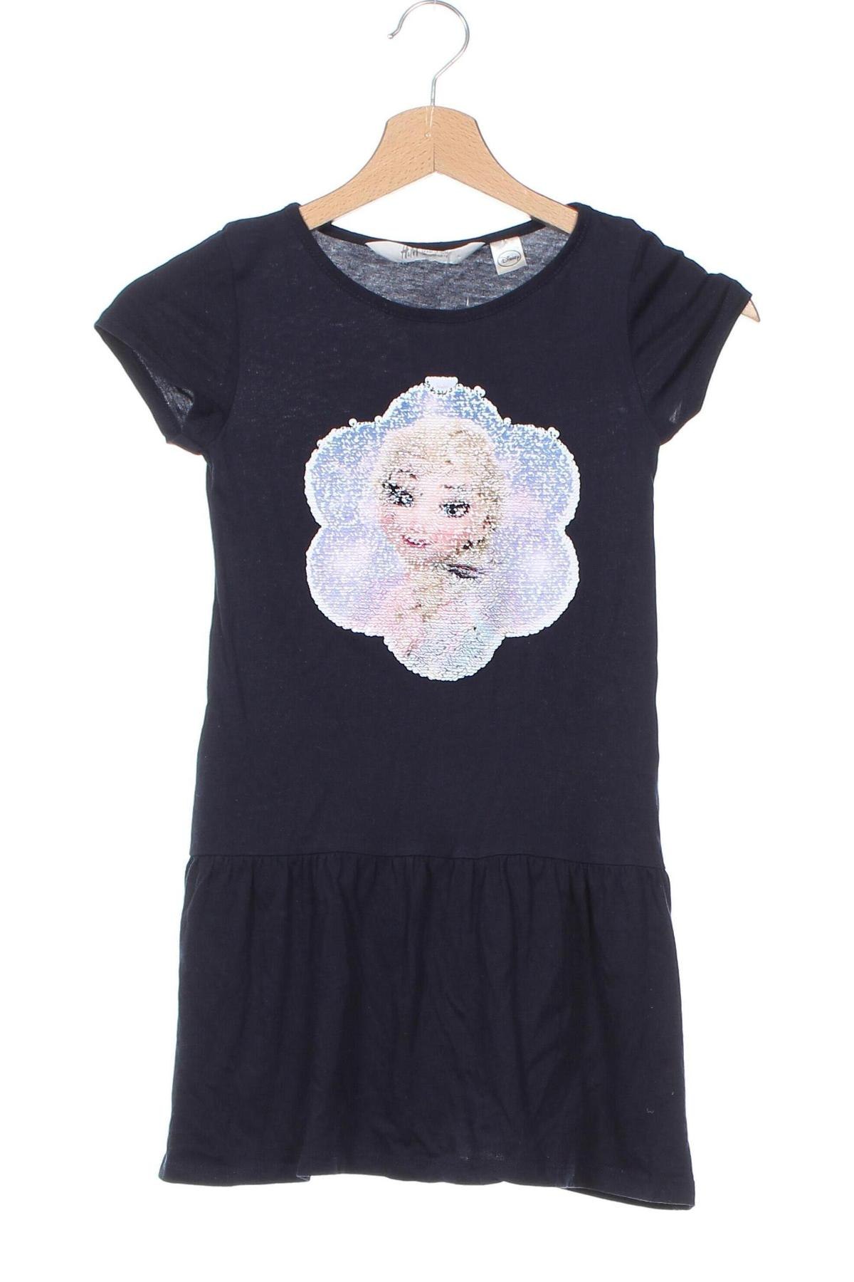 Kinderkleid H&M, Größe 6-7y/ 122-128 cm, Farbe Blau, Preis € 4,99