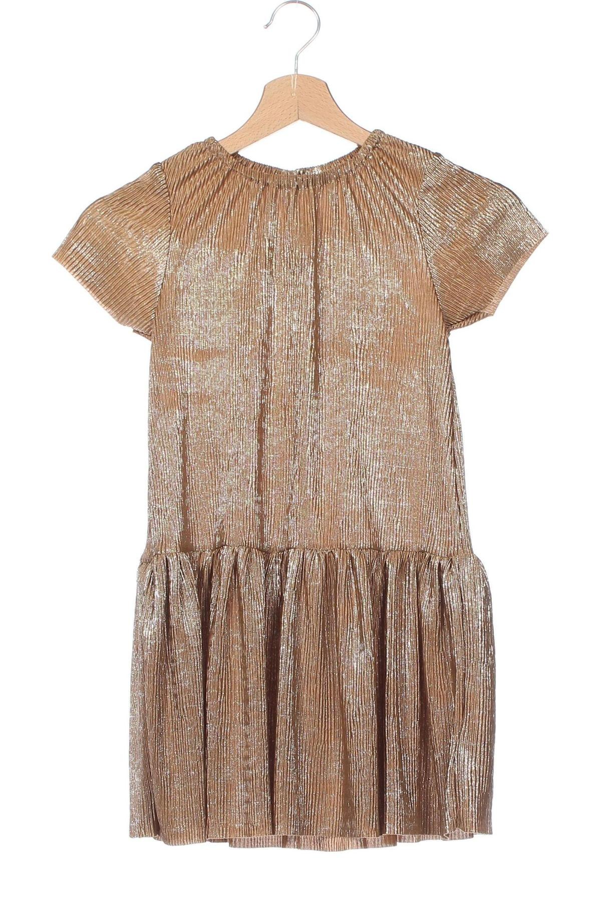 Kinderkleid H&M, Größe 6-7y/ 122-128 cm, Farbe Golden, Preis € 5,49