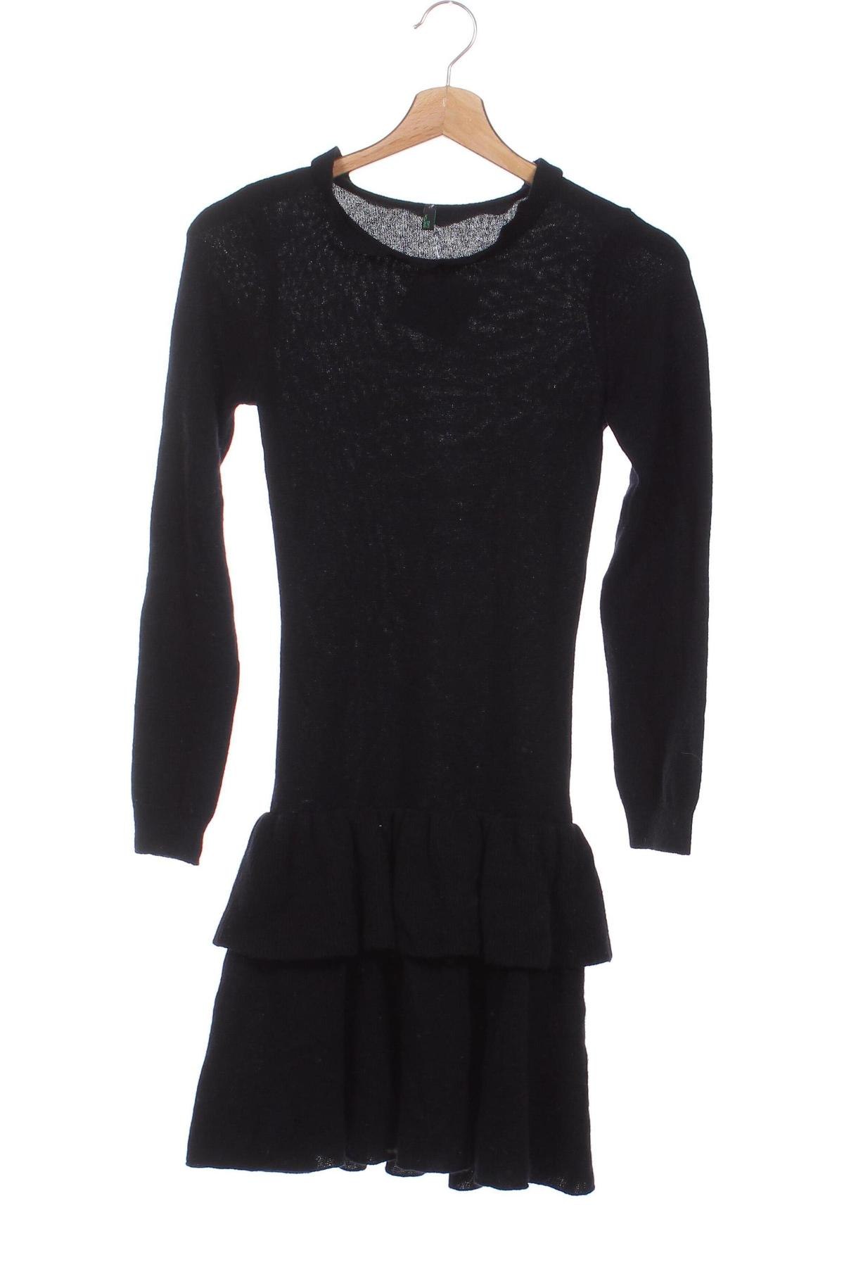 Rochie pentru copii United Colors Of Benetton, Mărime 10-11y/ 146-152 cm, Culoare Negru, Preț 78,99 Lei