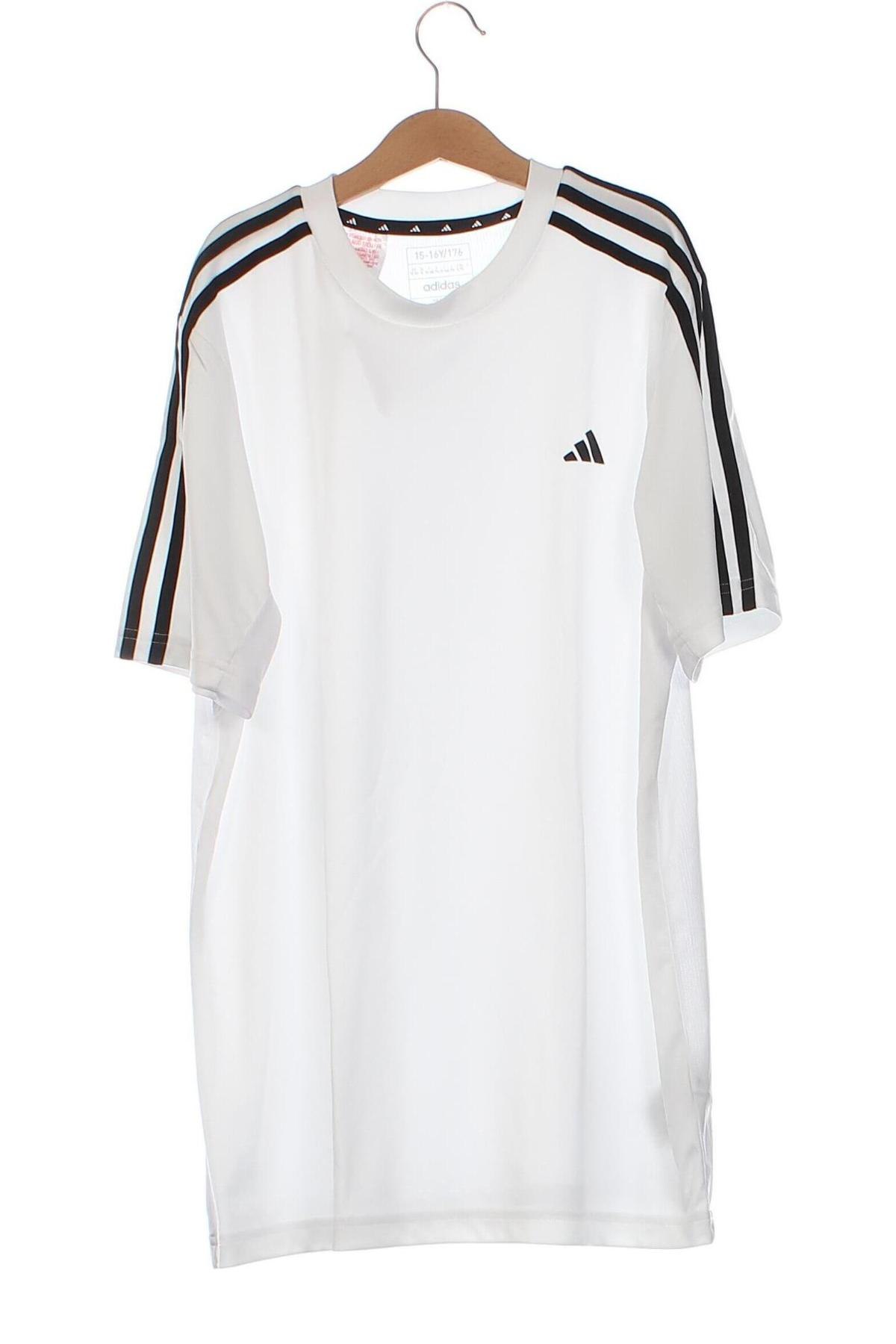 Kinder T-Shirt Adidas, Größe 15-18y/ 170-176 cm, Farbe Weiß, Preis 13,00 €