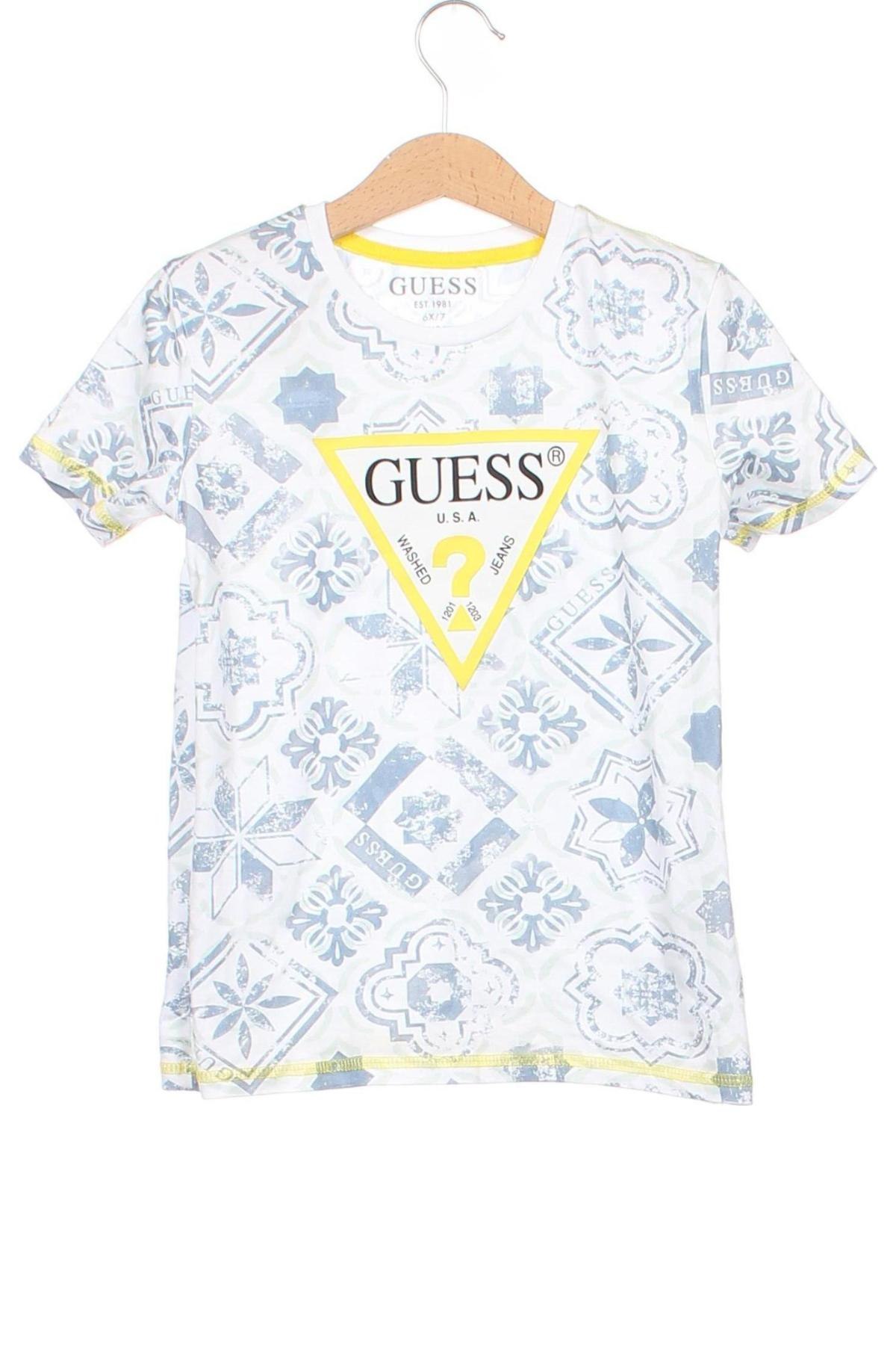 Детска тениска Guess, Размер 6-7y/ 122-128 см, Цвят Многоцветен, Цена 20,00 лв.