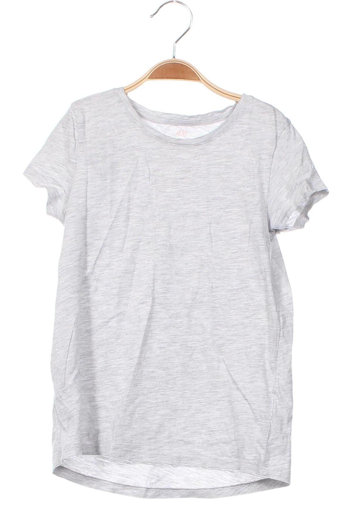 Kinder T-Shirt H&M, Größe 6-7y/ 122-128 cm, Farbe Grau, Preis € 3,99