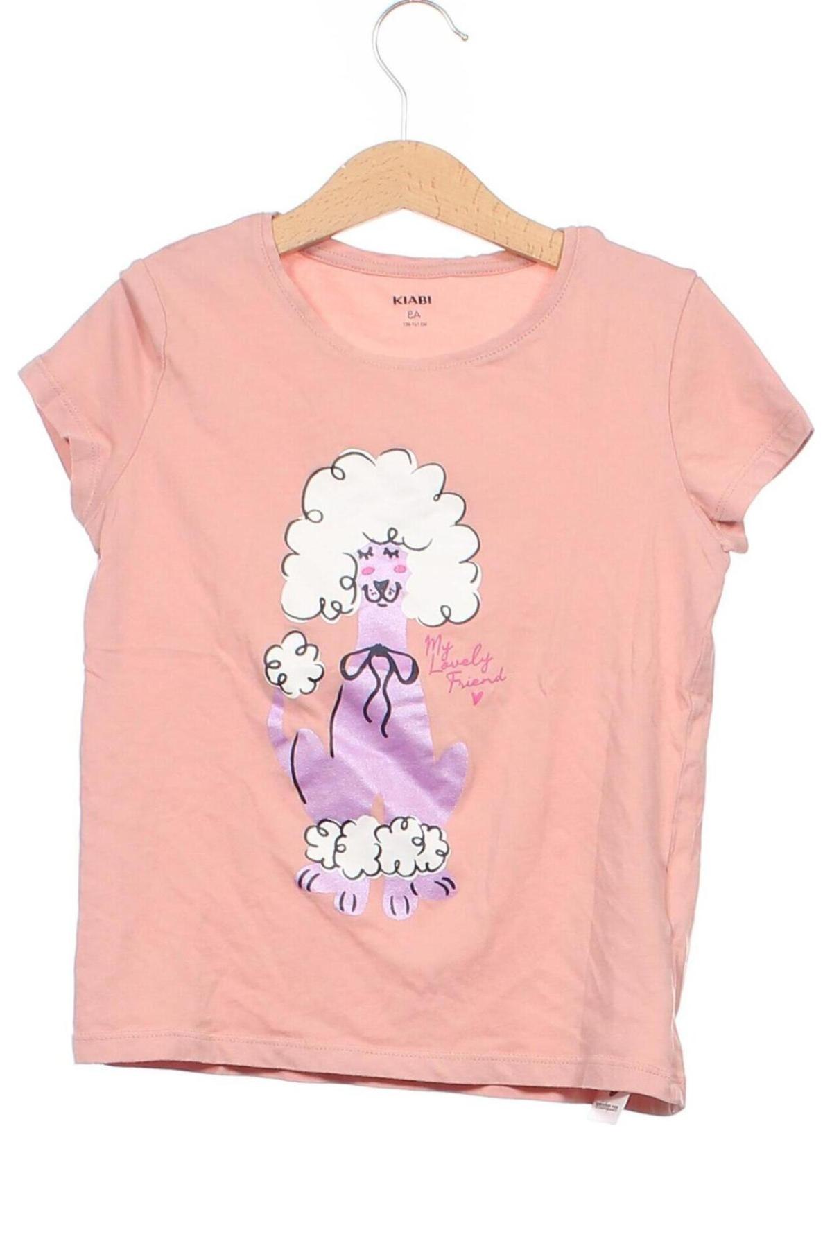 Kinder T-Shirt Kiabi, Größe 7-8y/ 128-134 cm, Farbe Rosa, Preis € 3,99