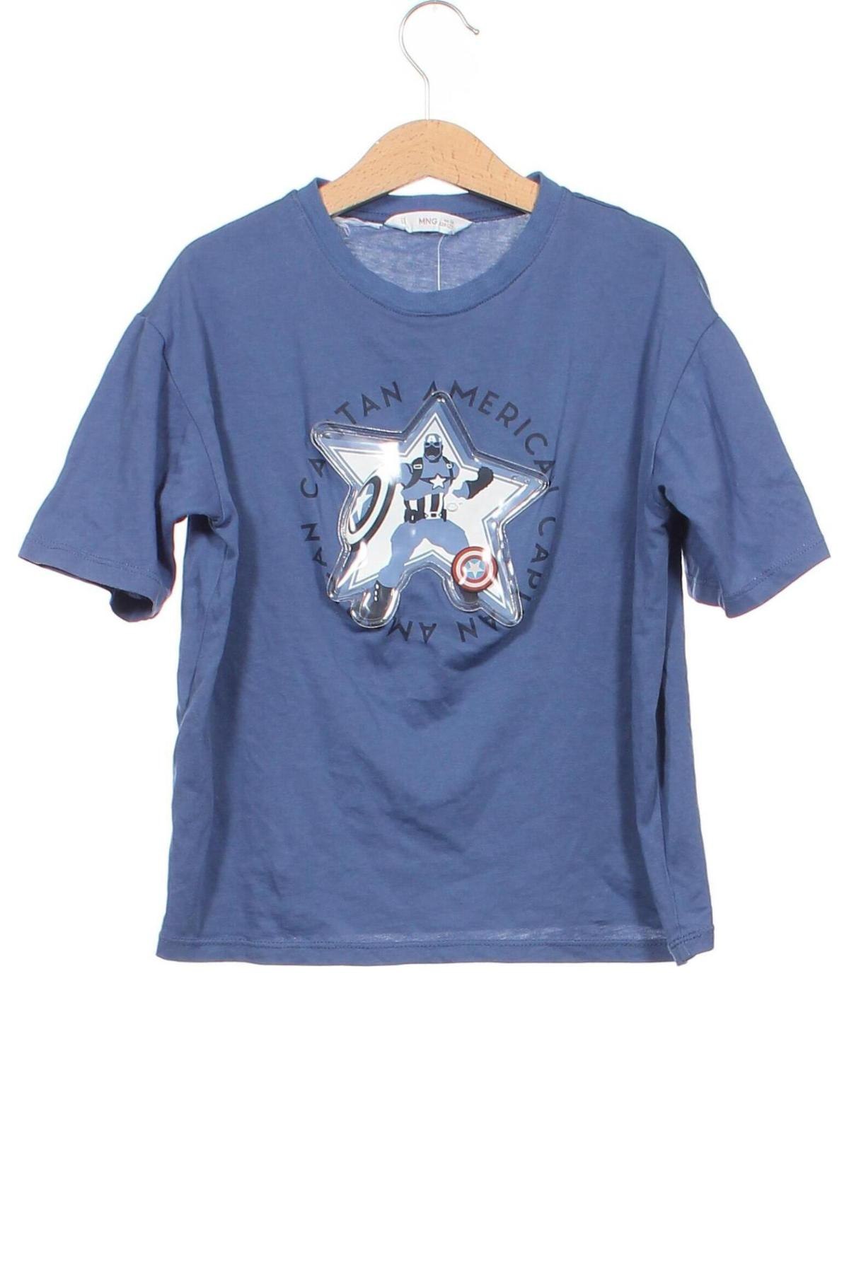 Dziecięcy T-shirt Mango, Rozmiar 6-7y/ 122-128 cm, Kolor Niebieski, Cena 16,99 zł