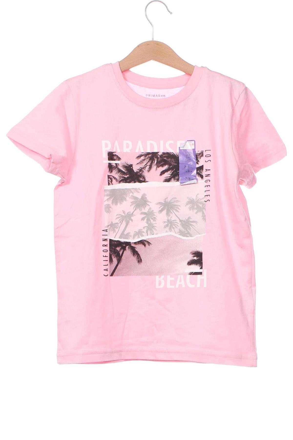 Kinder T-Shirt Primark, Größe 7-8y/ 128-134 cm, Farbe Rosa, Preis 4,99 €