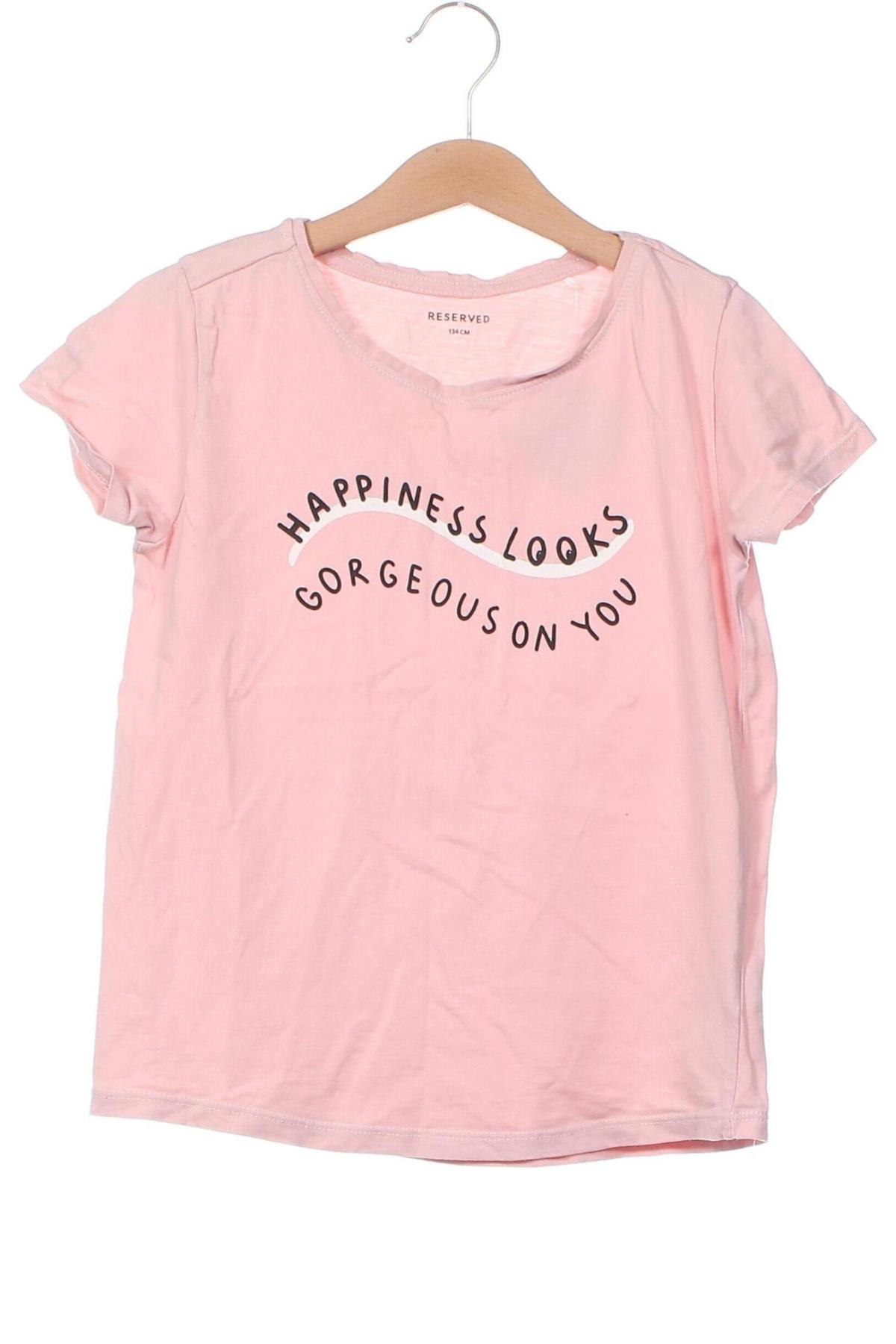 Kinder T-Shirt Reserved, Größe 8-9y/ 134-140 cm, Farbe Aschrosa, Preis € 3,99