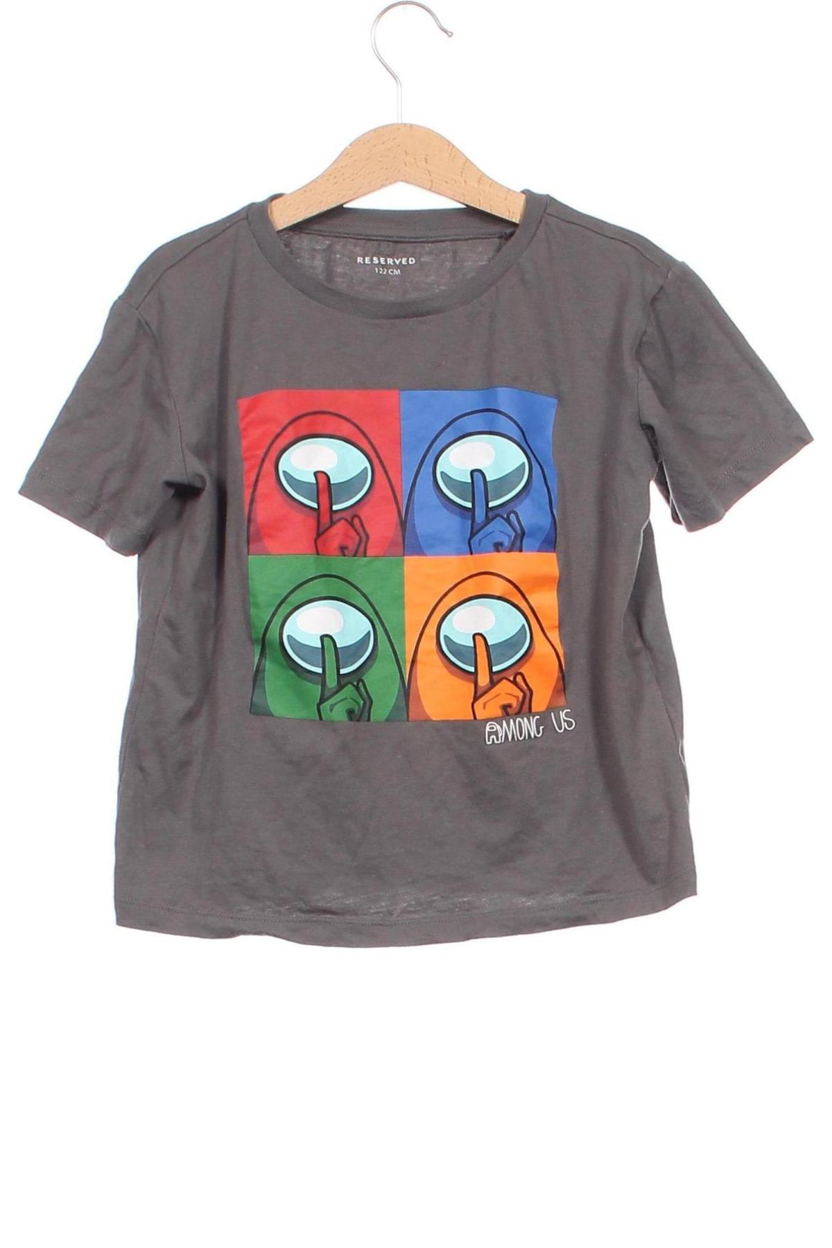 Kinder T-Shirt Reserved, Größe 5-6y/ 116-122 cm, Farbe Grau, Preis € 3,99