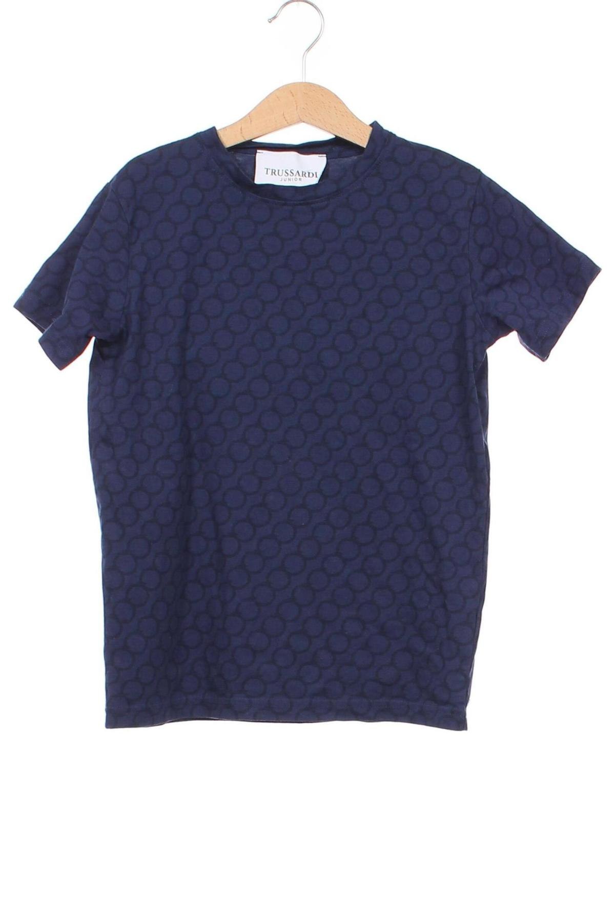 Kinder T-Shirt Trussardi, Größe 7-8y/ 128-134 cm, Farbe Blau, Preis 10,99 €