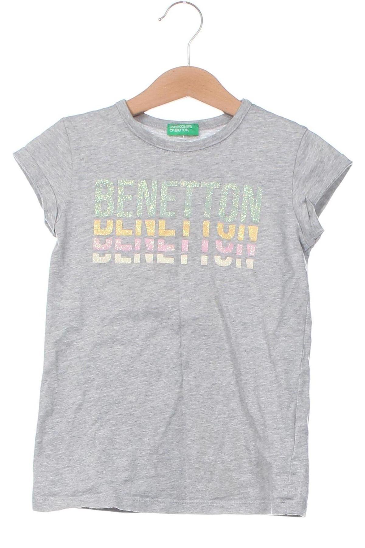 Παιδικό μπλουζάκι United Colors Of Benetton, Μέγεθος 5-6y/ 116-122 εκ., Χρώμα Γκρί, Τιμή 4,99 €