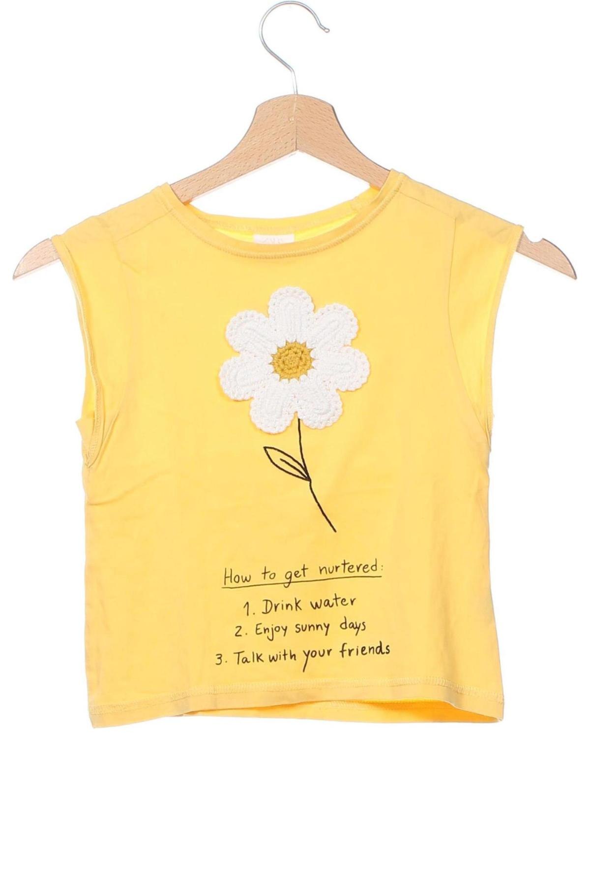 Dziecięcy T-shirt Zara Kids, Rozmiar 5-6y/ 116-122 cm, Kolor Żółty, Cena 15,99 zł