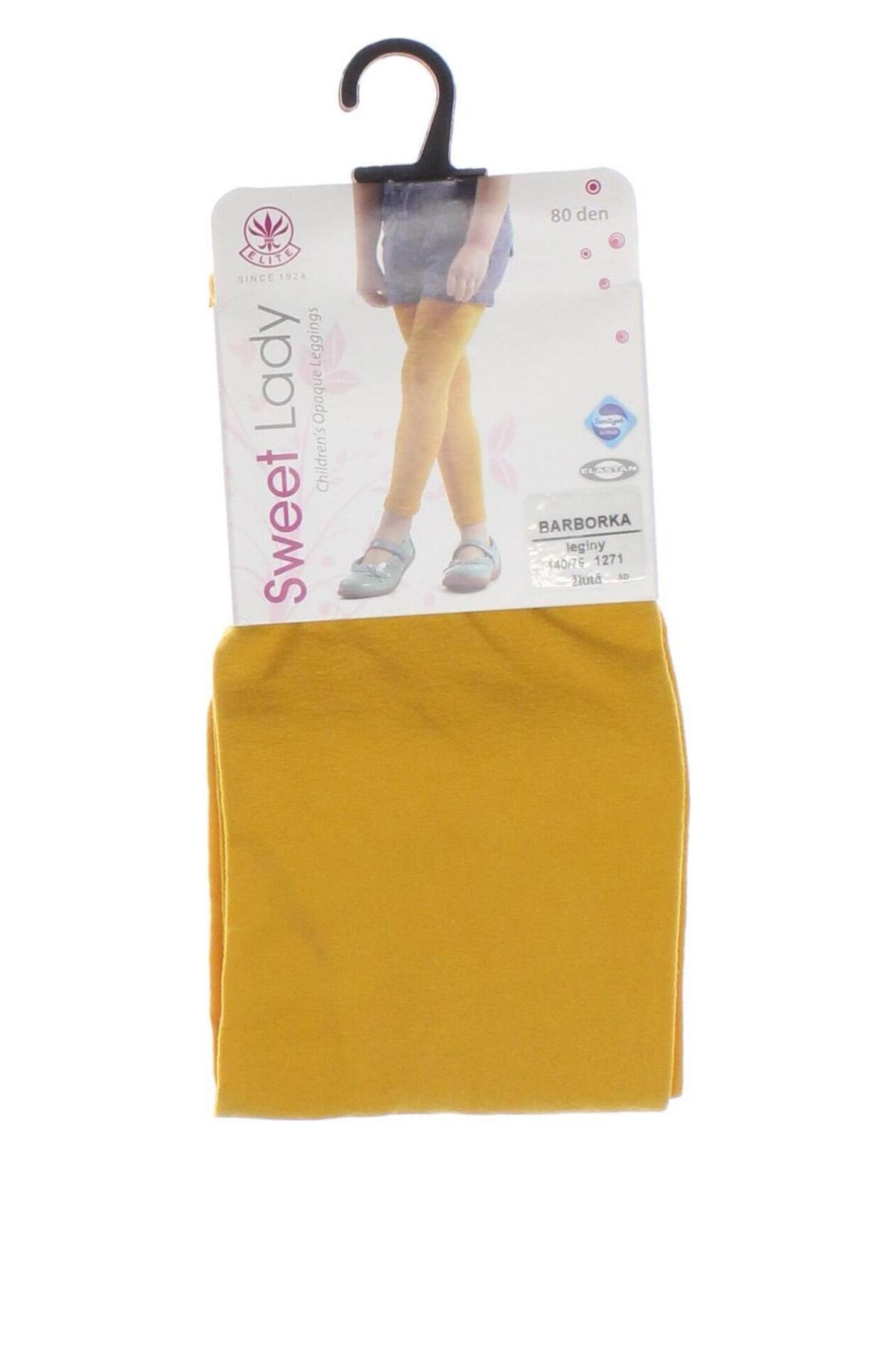 Kinderstrumpfhose - Leggings Sweet, Größe 9-10y/ 140-146 cm, Farbe Orange, Preis € 4,49