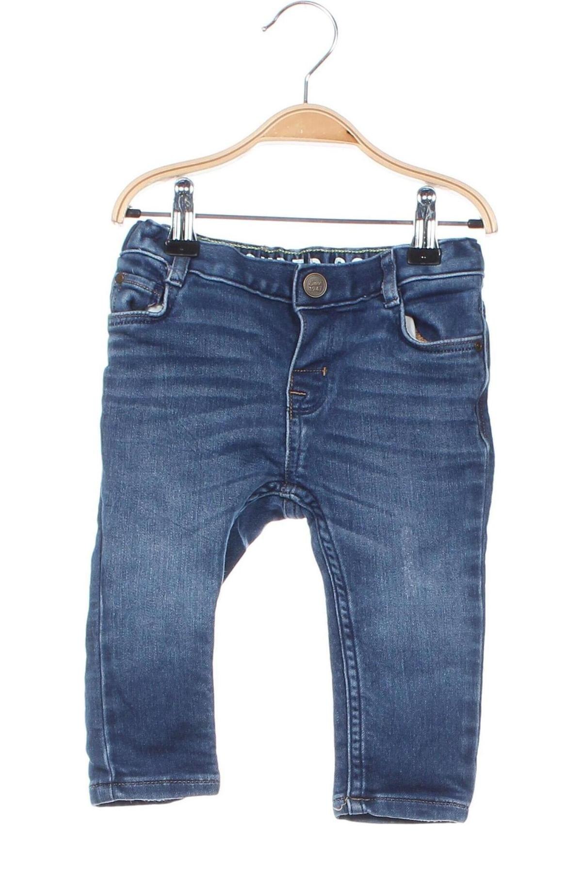 Kinderjeans H&M, Größe 9-12m/ 74-80 cm, Farbe Blau, Preis 23,97 €