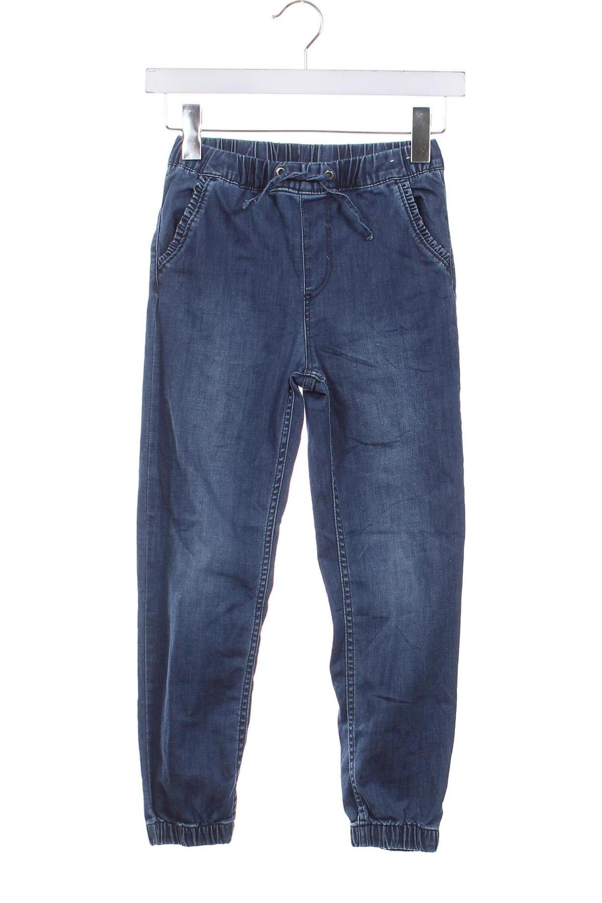 Dziecięce jeansy H&M, Rozmiar 7-8y/ 128-134 cm, Kolor Niebieski, Cena 46,99 zł