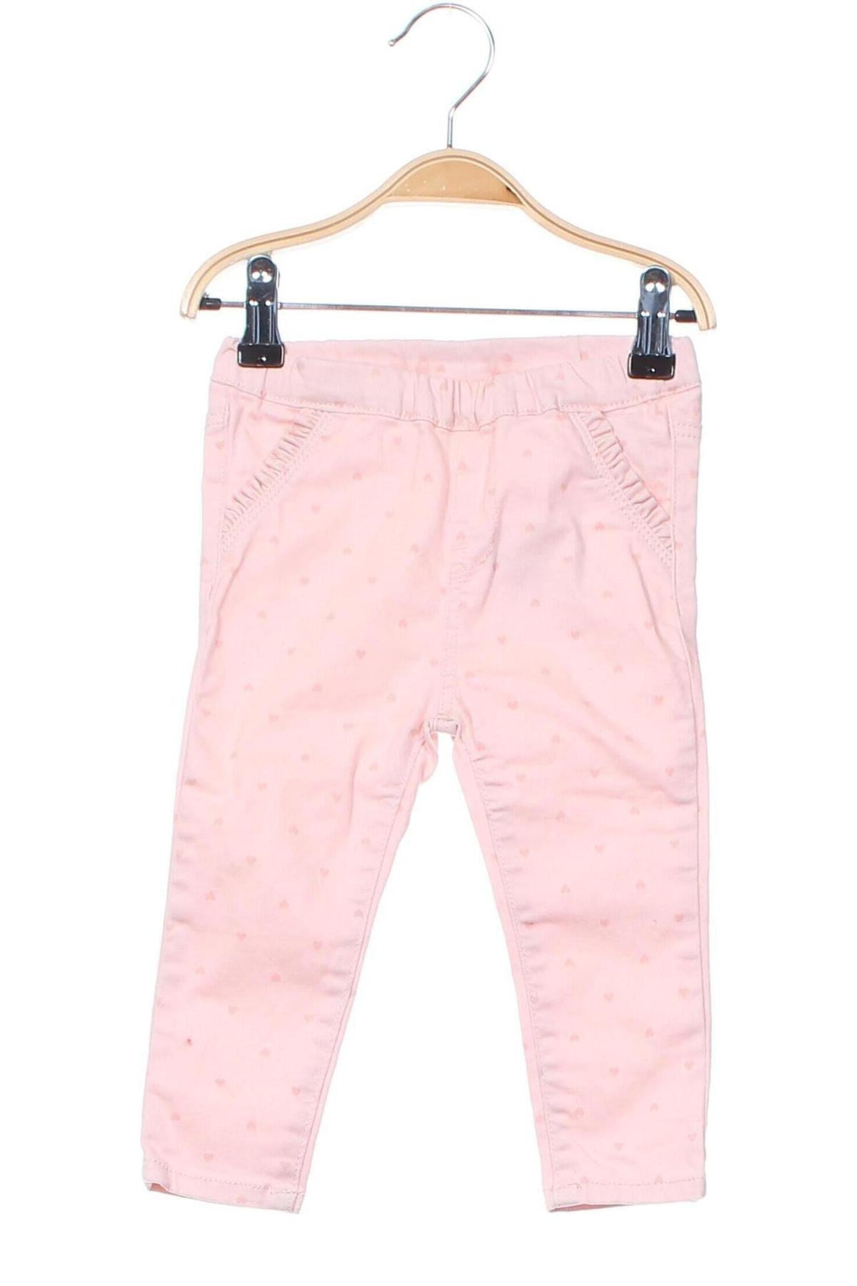 Kinderjeans H&M, Größe 12-18m/ 80-86 cm, Farbe Rosa, Preis € 9,99