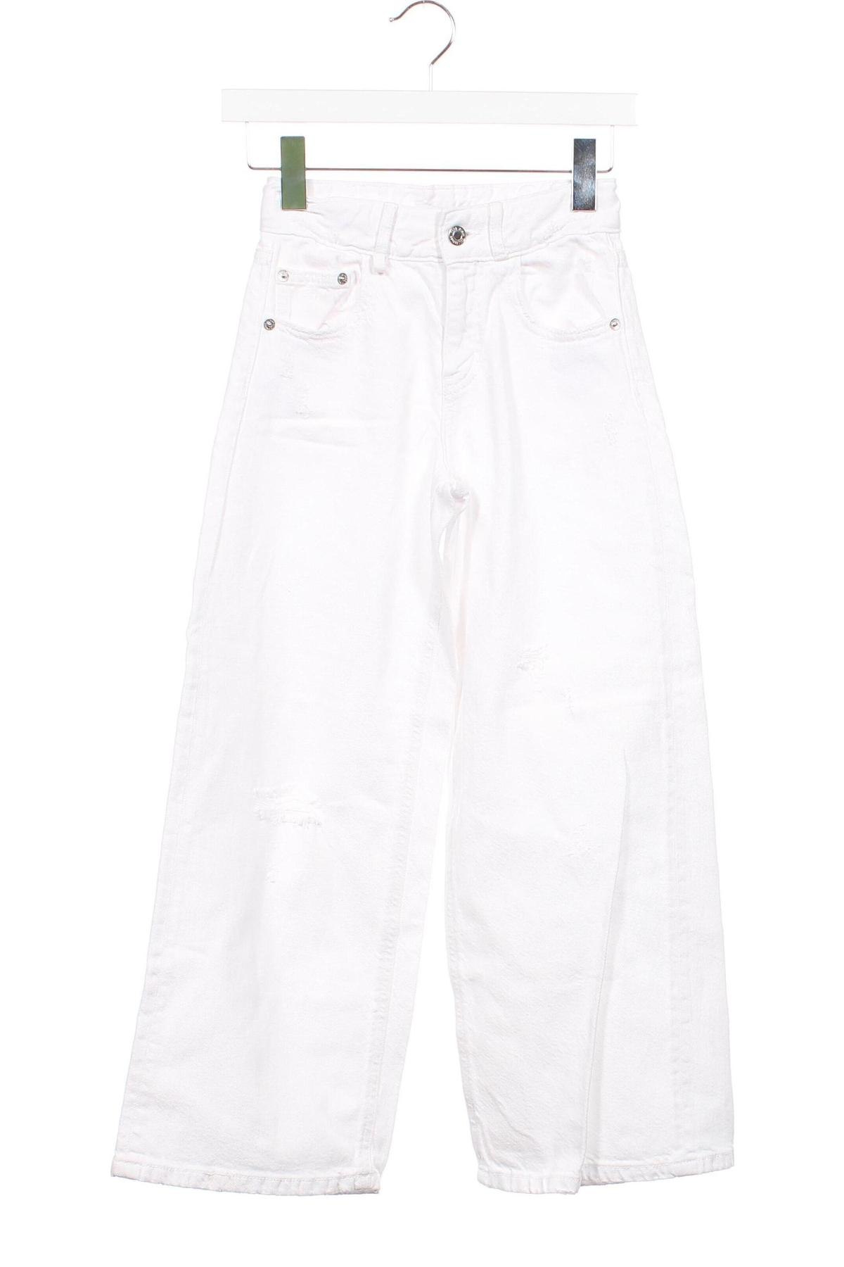 Kinderjeans Zara, Größe 8-9y/ 134-140 cm, Farbe Weiß, Preis 18,79 €