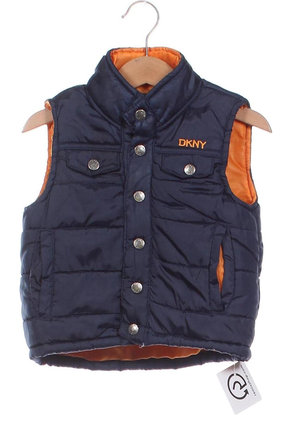 Детски елек DKNY, Размер 18-24m/ 86-98 см, Цвят Син, Цена 47,04 лв.