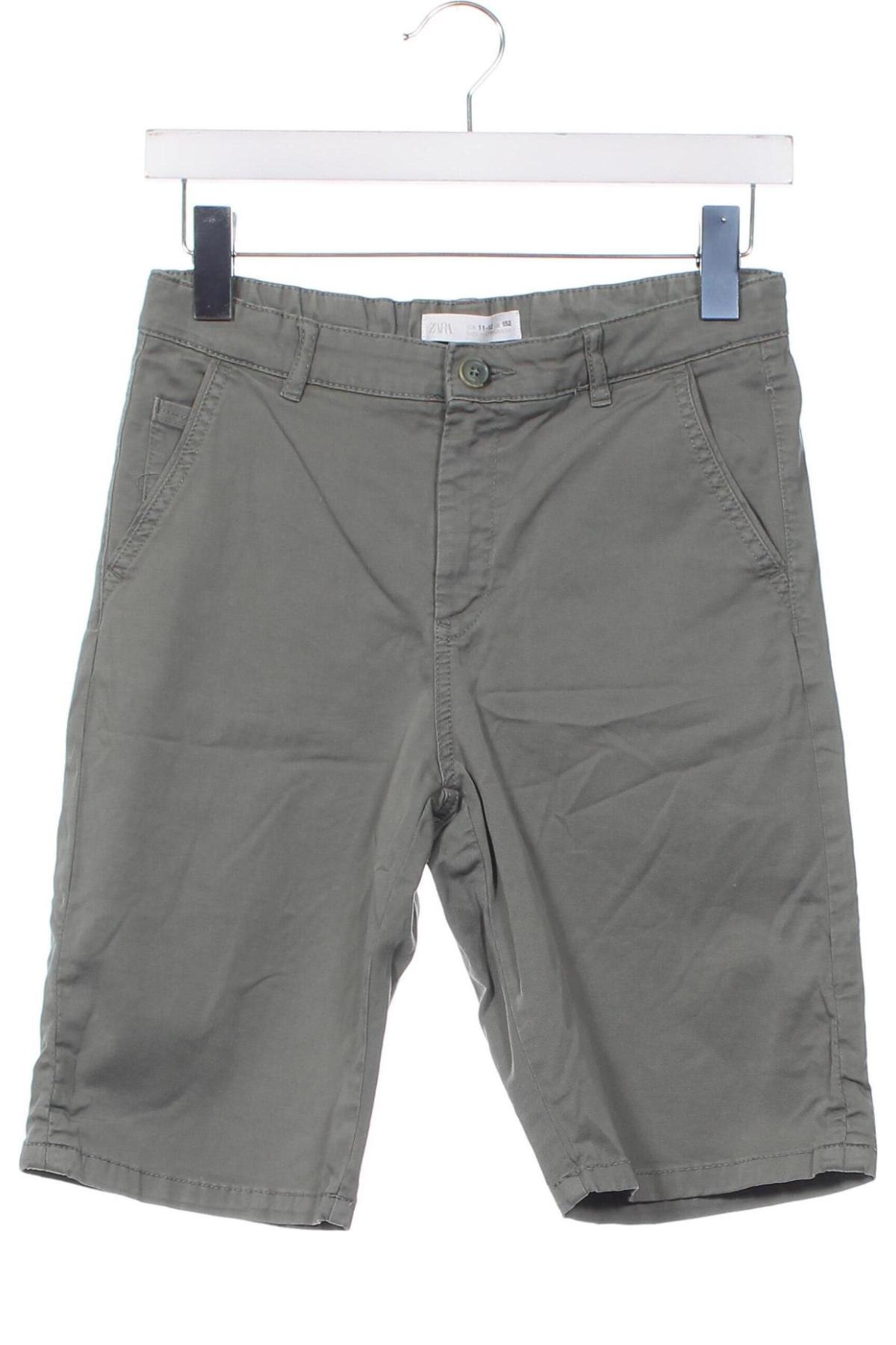 Kinder Shorts Zara, Größe 11-12y/ 152-158 cm, Farbe Grün, Preis € 3,99