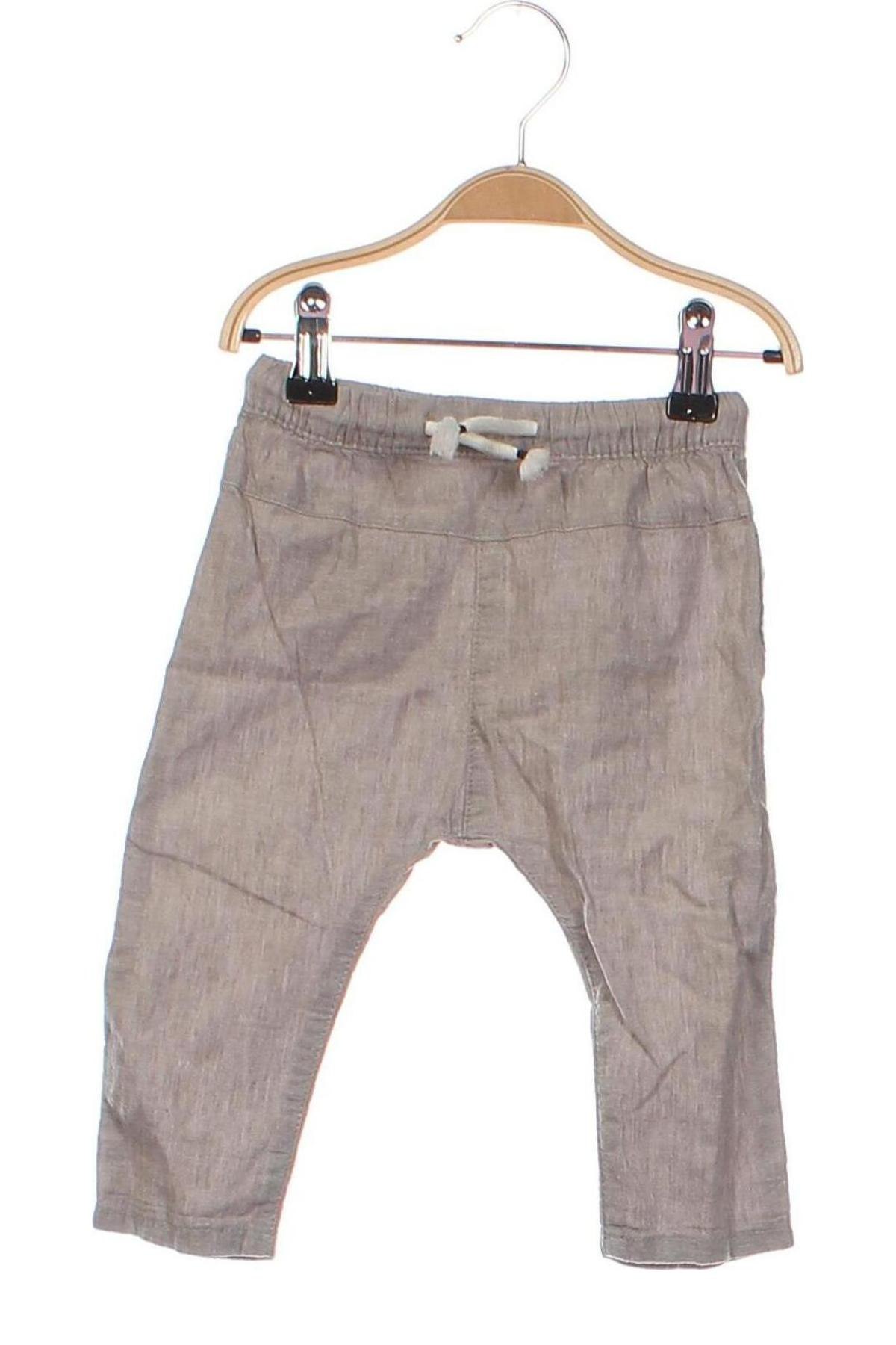 Pantaloni pentru copii H&M, Mărime 9-12m/ 74-80 cm, Culoare Gri, Preț 27,99 Lei