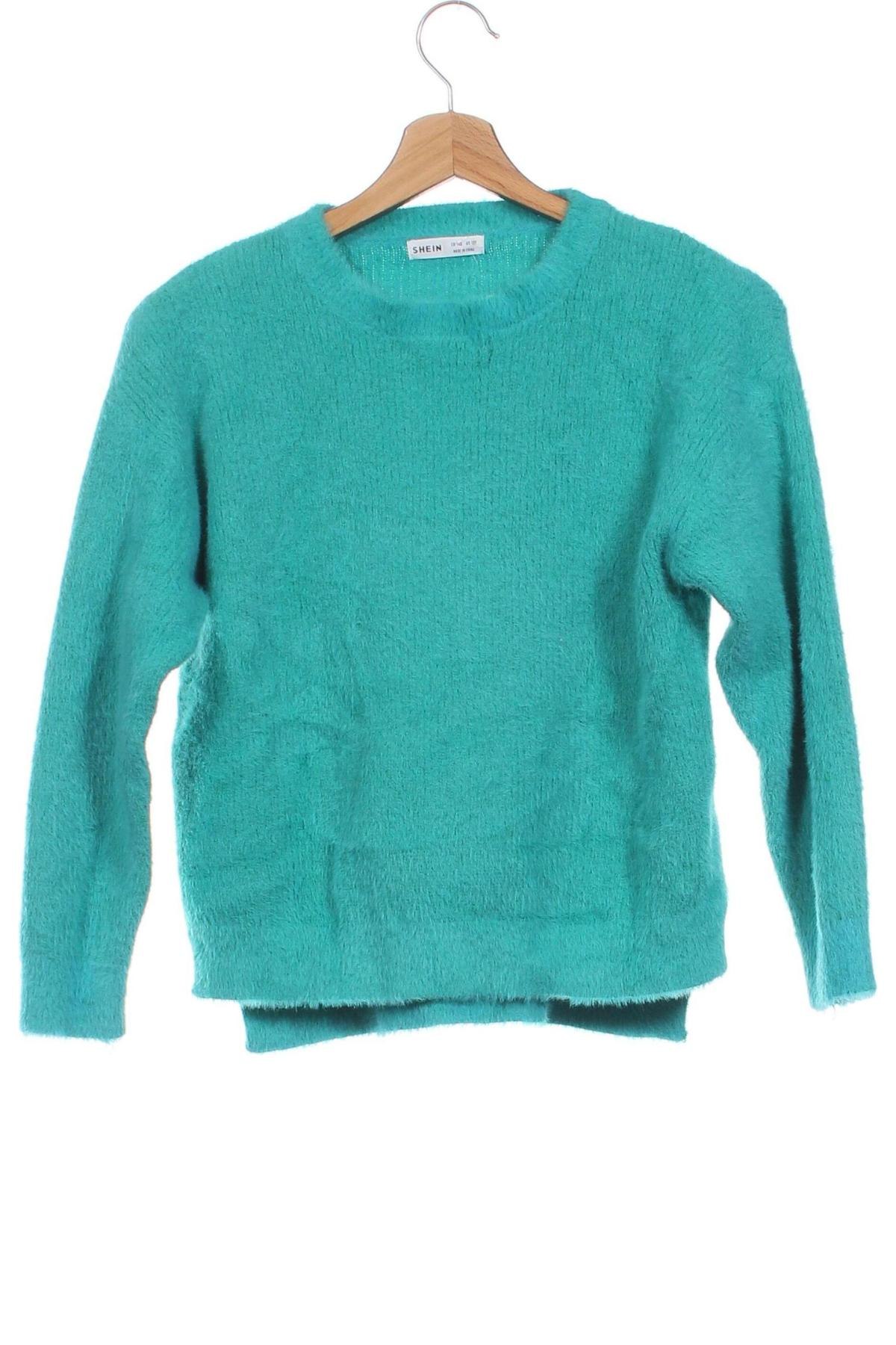 Dziecięcy sweter SHEIN, Rozmiar 9-10y/ 140-146 cm, Kolor Zielony, Cena 54,99 zł