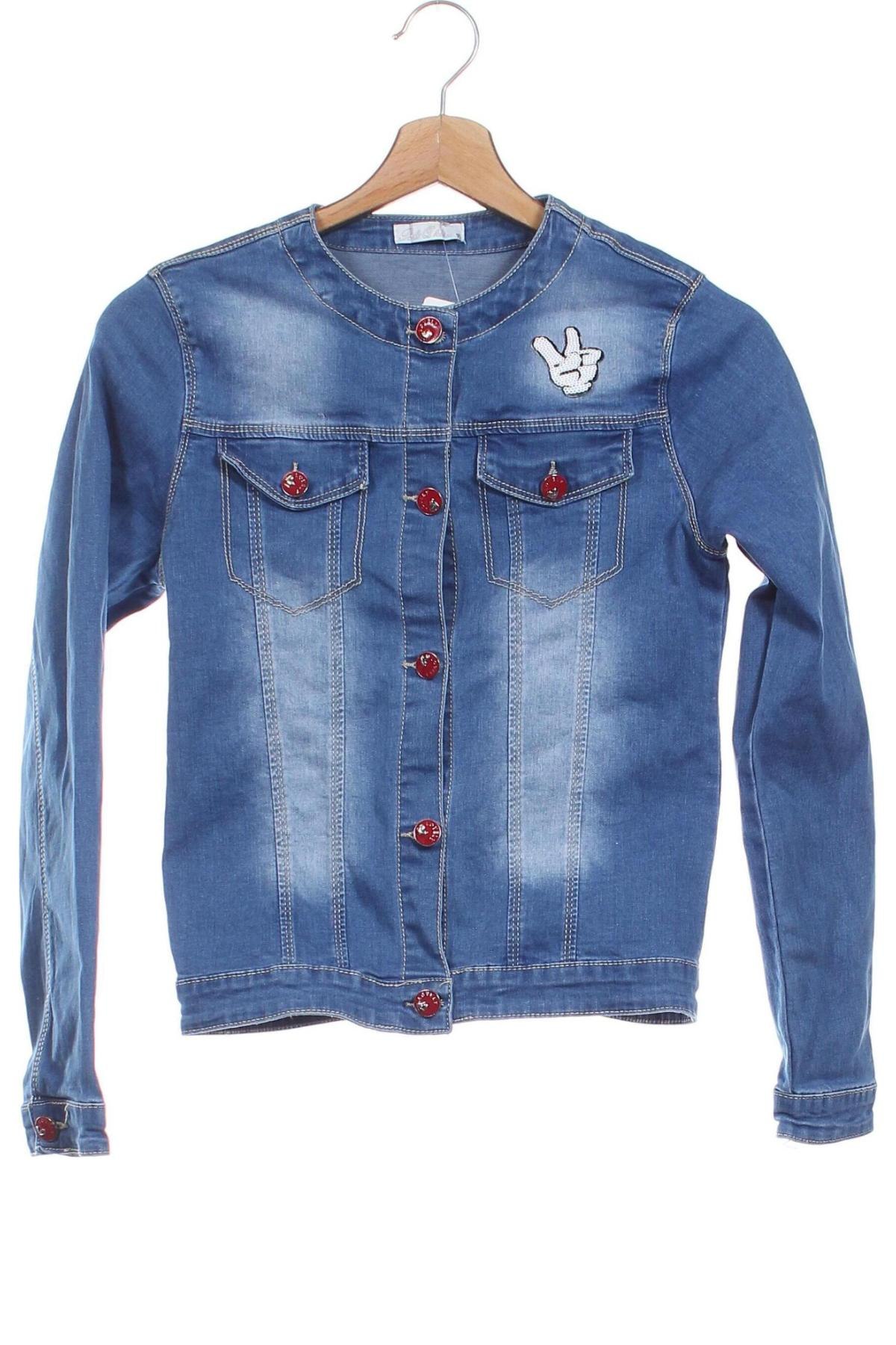 Kinder Jeansjacke, Größe 15-18y/ 170-176 cm, Farbe Blau, Preis € 8,99