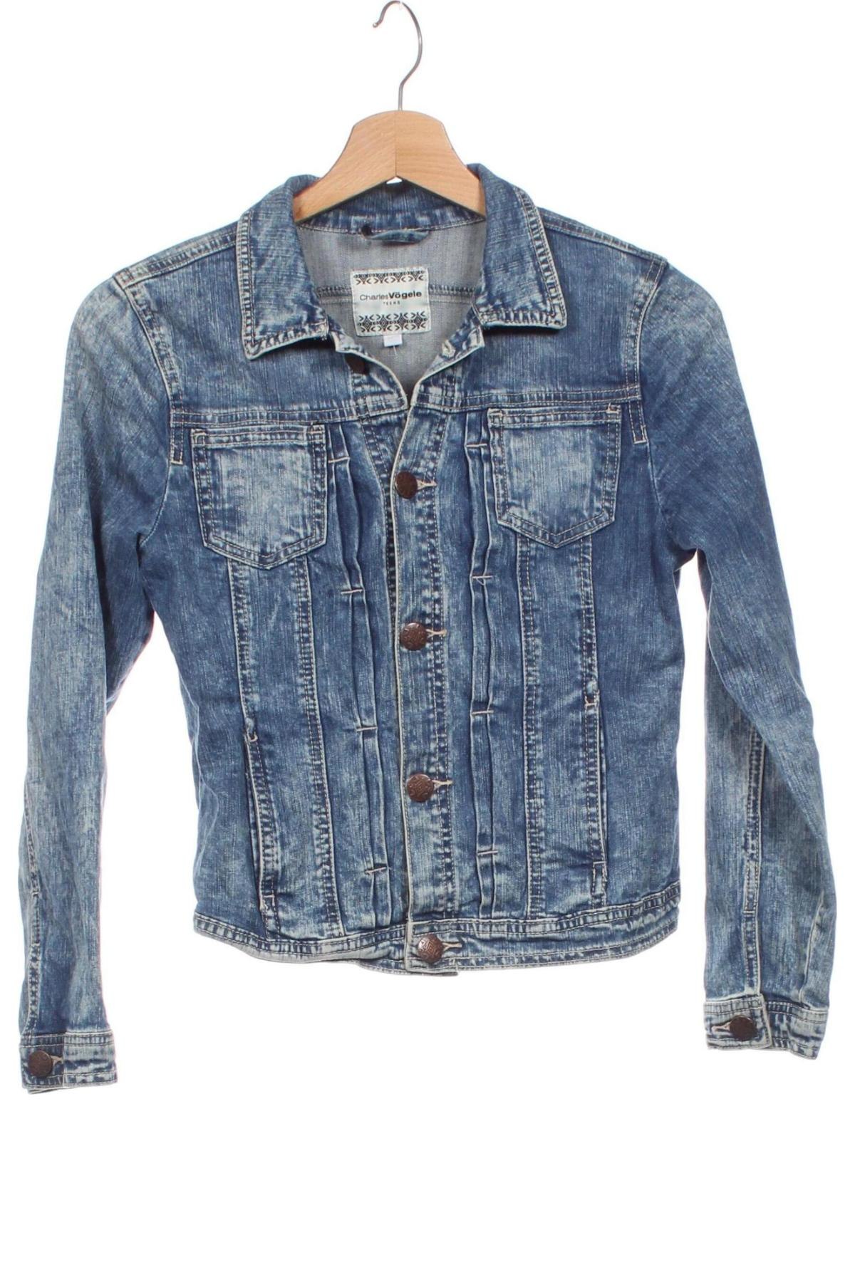 Kinder Jeansjacke Charles Vogele, Größe 10-11y/ 146-152 cm, Farbe Blau, Preis € 11,49