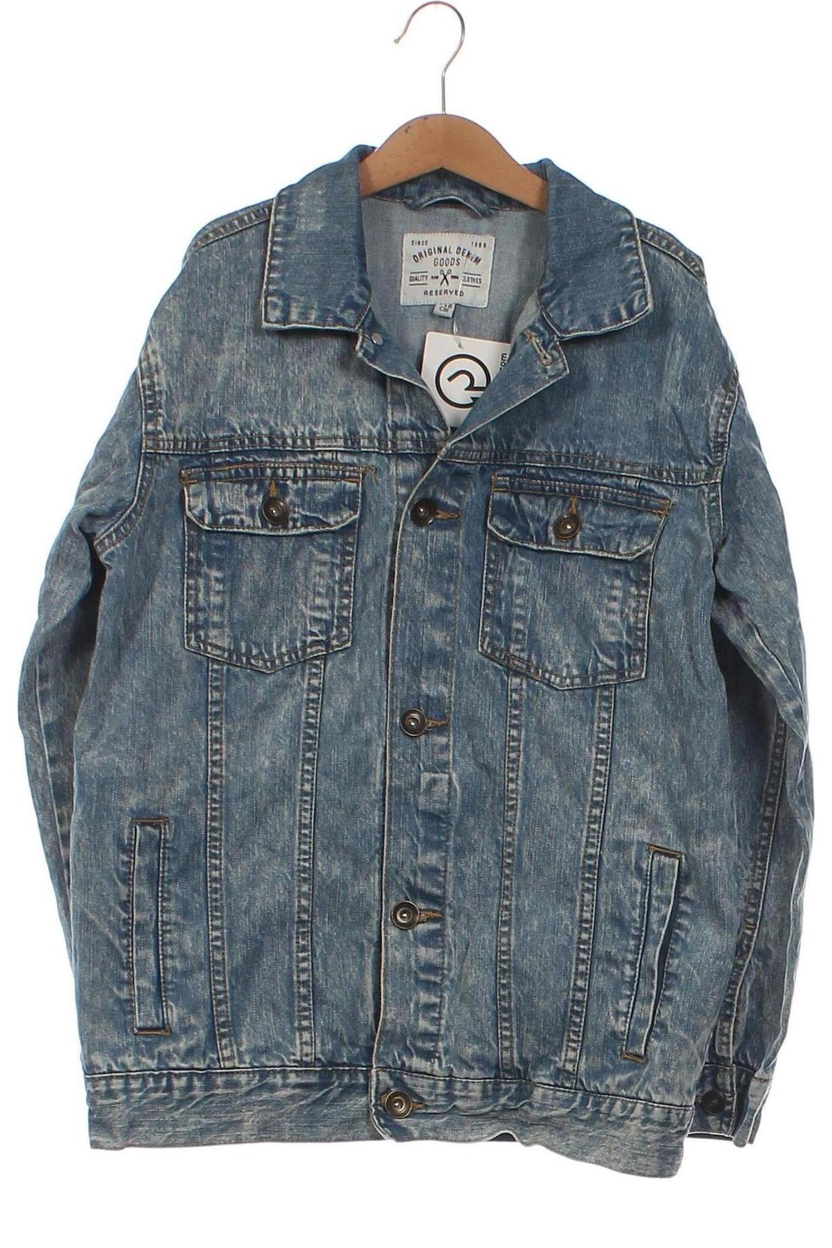 Kinder Jeansjacke Reserved, Größe 9-10y/ 140-146 cm, Farbe Blau, Preis € 10,49