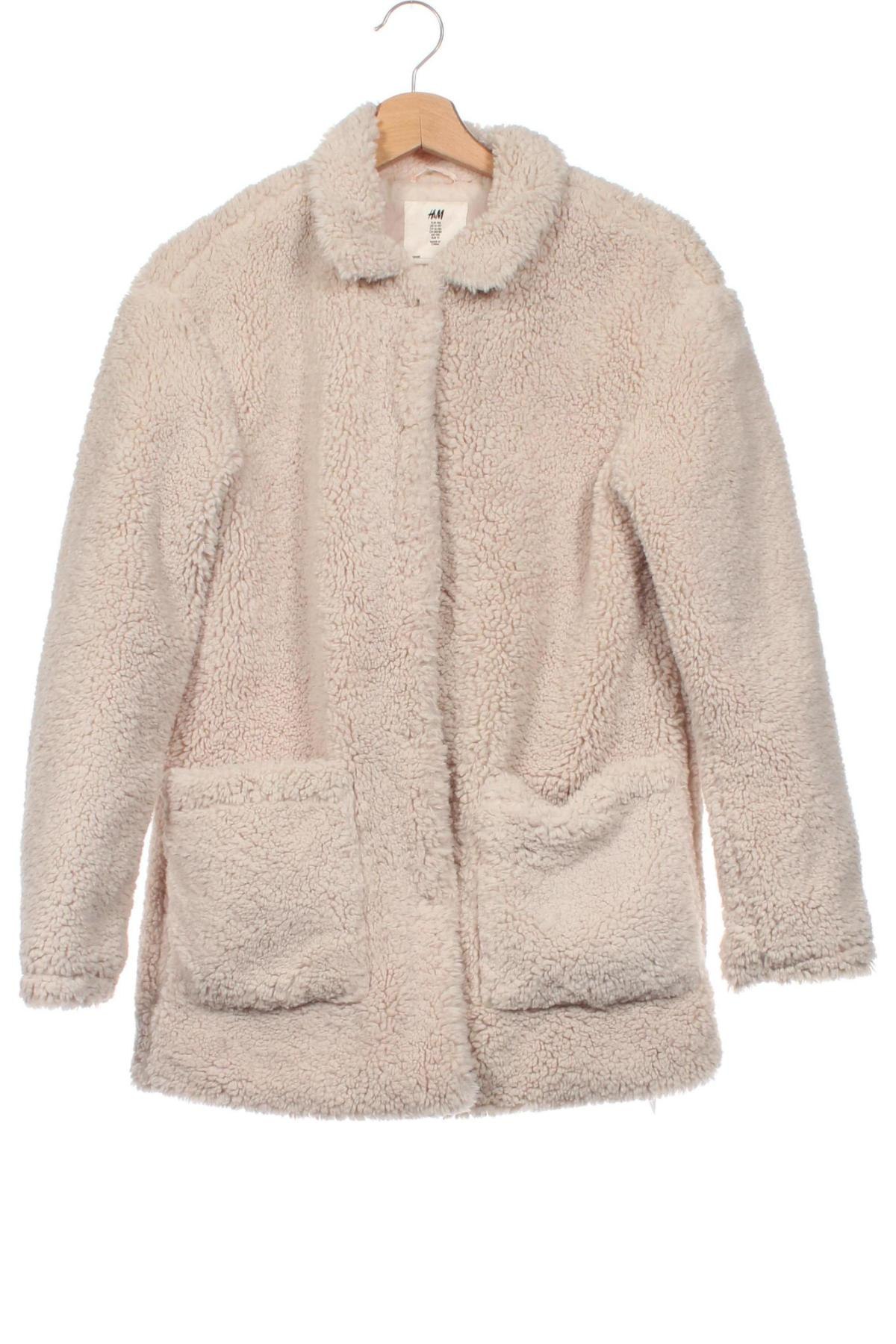 Kindermantel H&M, Größe 12-13y/ 158-164 cm, Farbe Beige, Preis € 18,79