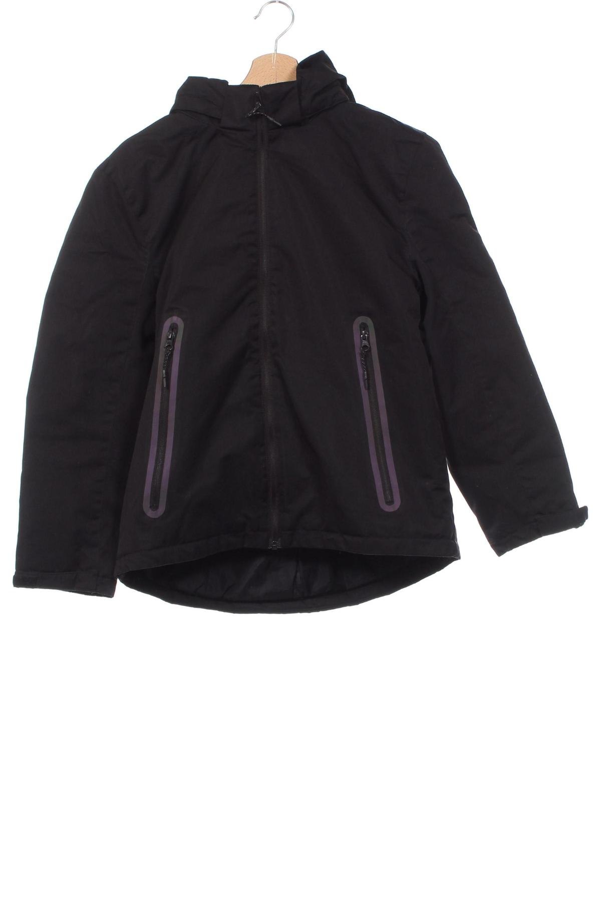 Kinderjacke H&M, Größe 11-12y/ 152-158 cm, Farbe Schwarz, Preis 11,29 €