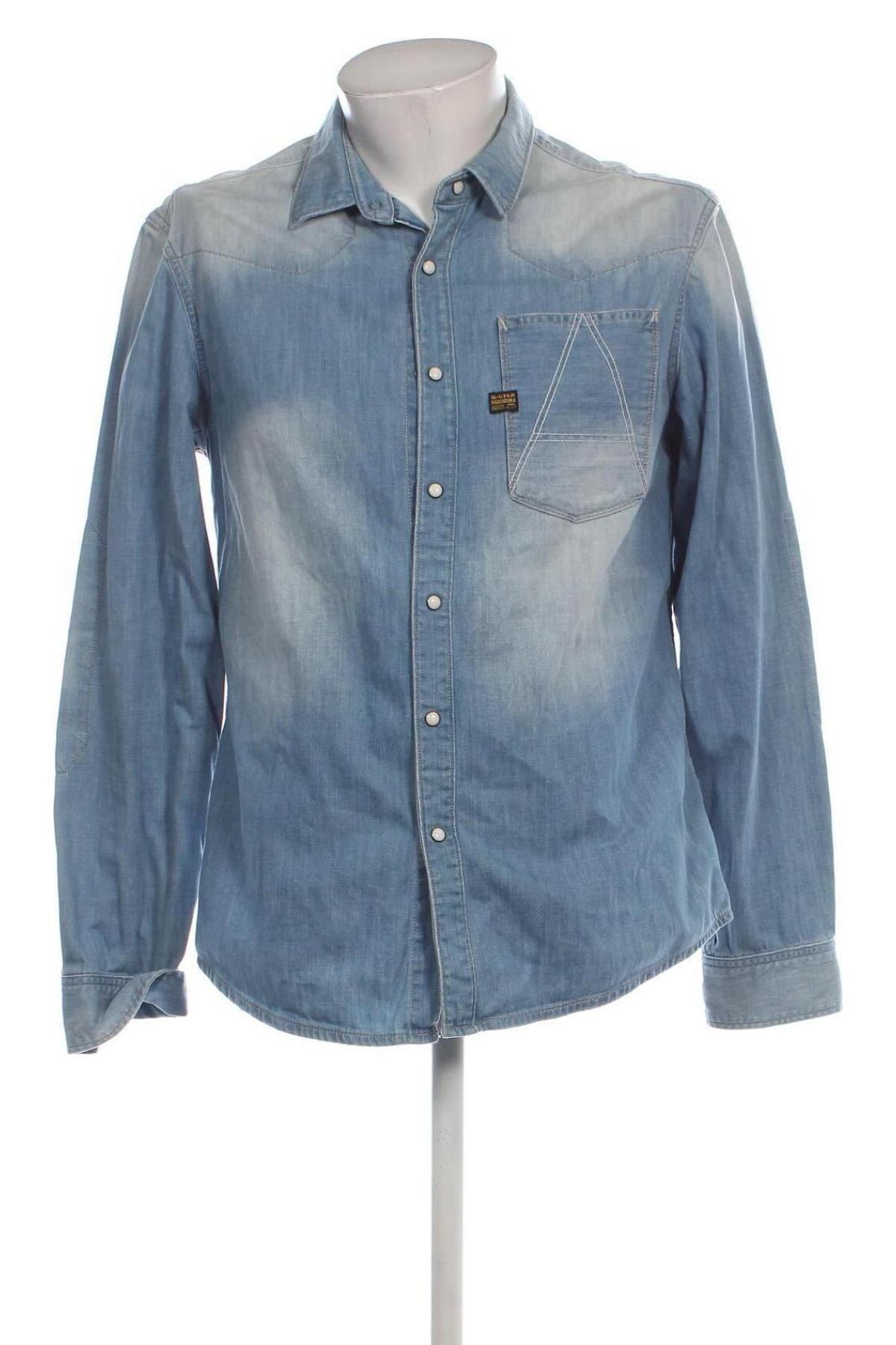 Herrenhemd G-Star Raw, Größe XL, Farbe Blau, Preis 15,23 €