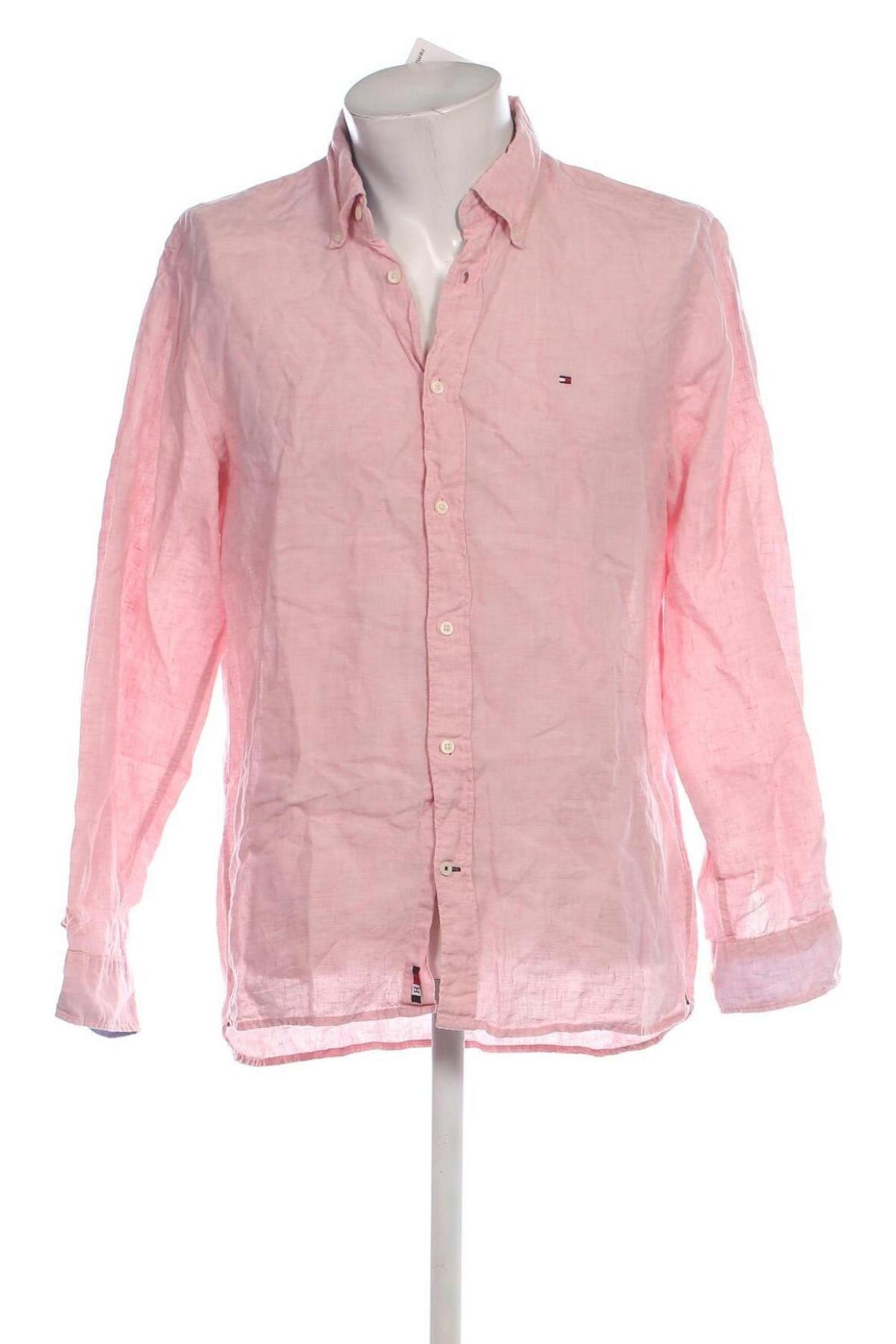 Herrenhemd Tommy Hilfiger, Größe L, Farbe Rosa, Preis 55,75 €