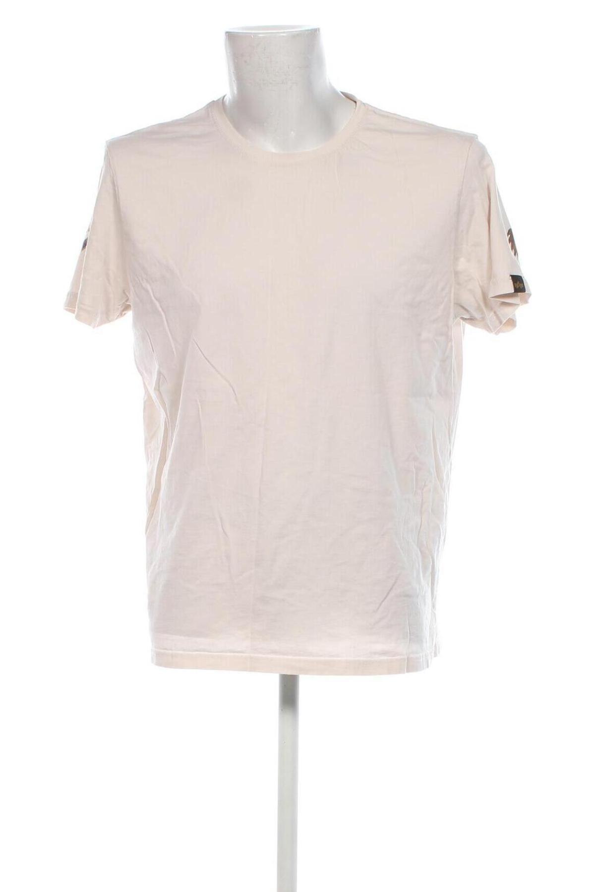 Herren T-Shirt Alpha Industries, Größe XXL, Farbe Beige, Preis 12,79 €