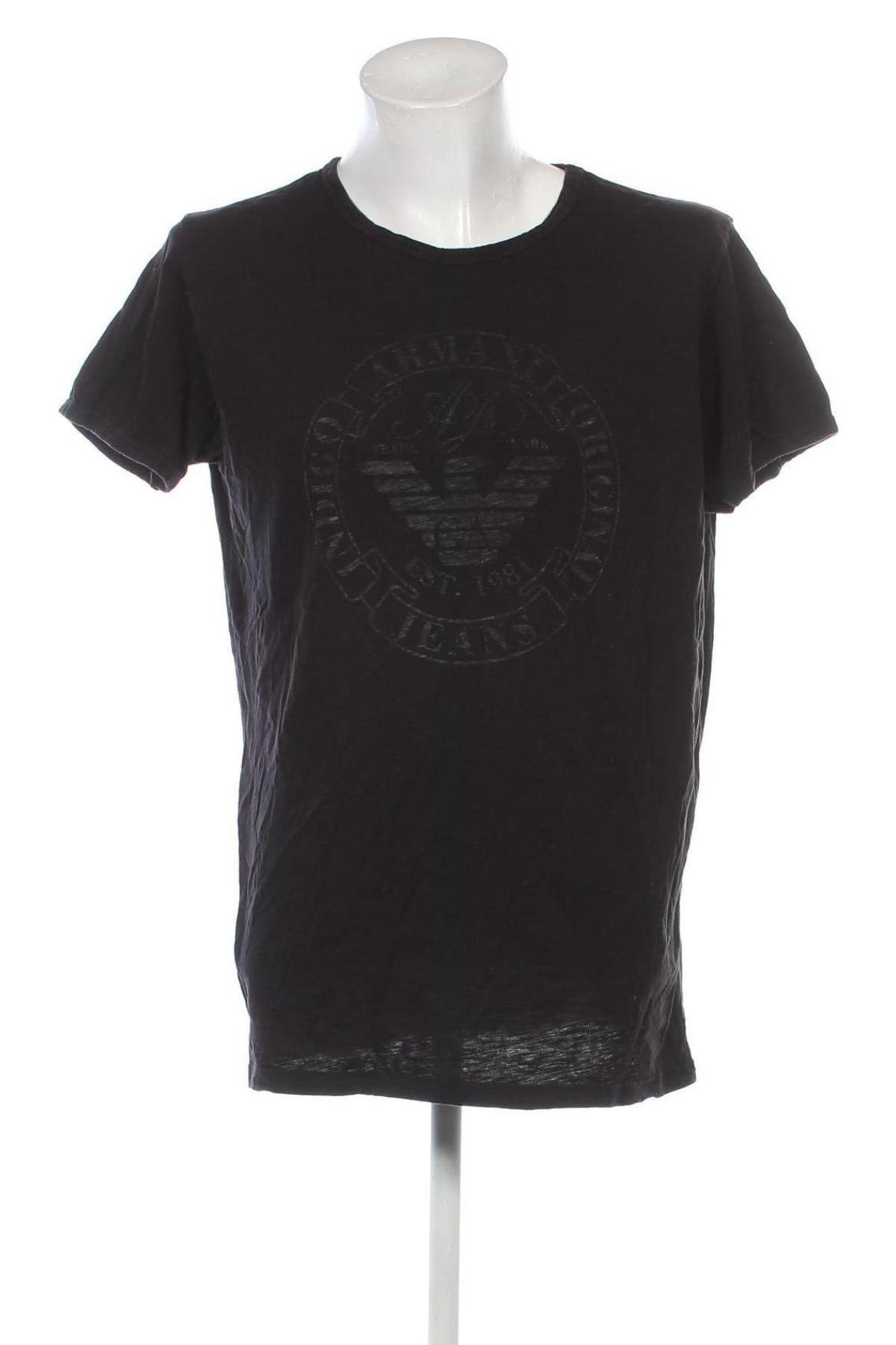 Herren T-Shirt Armani Jeans, Größe M, Farbe Schwarz, Preis 30,99 €