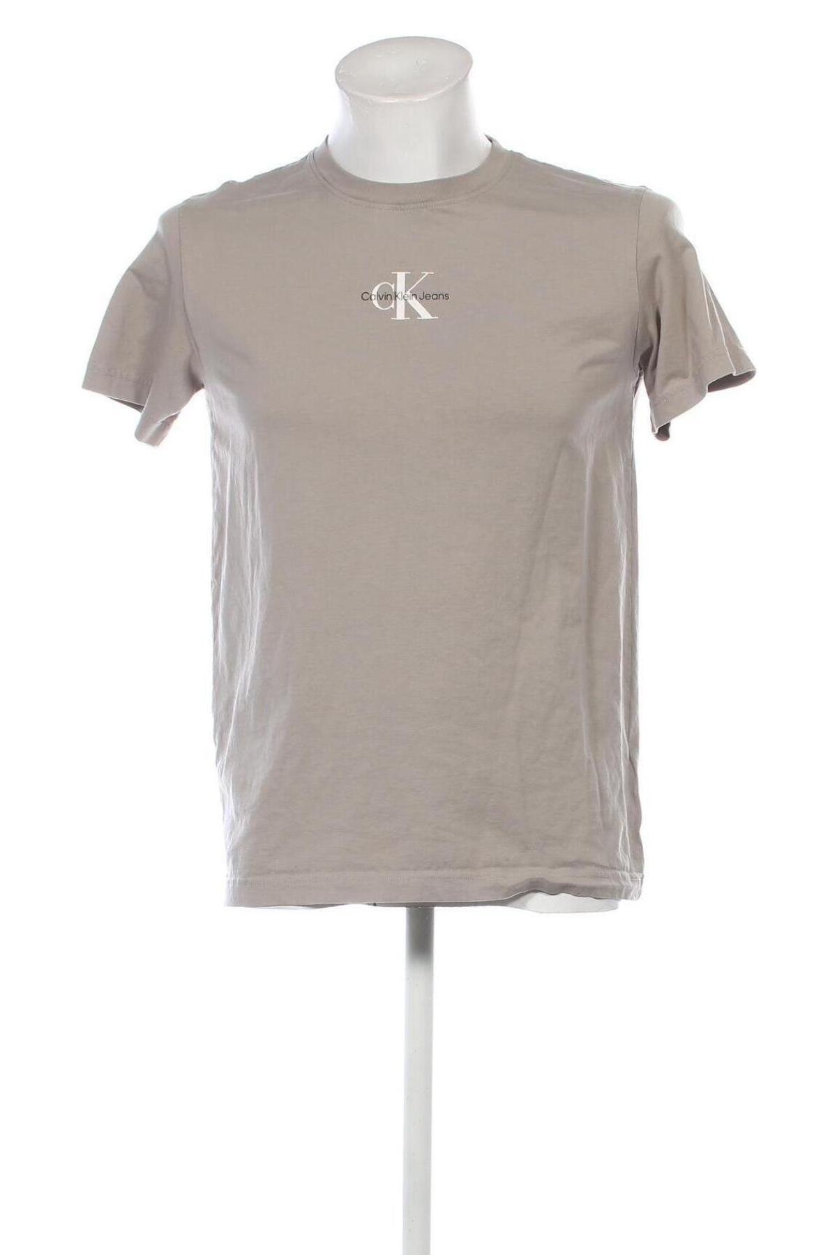 Herren T-Shirt Calvin Klein Jeans, Größe M, Farbe Grau, Preis 31,99 €