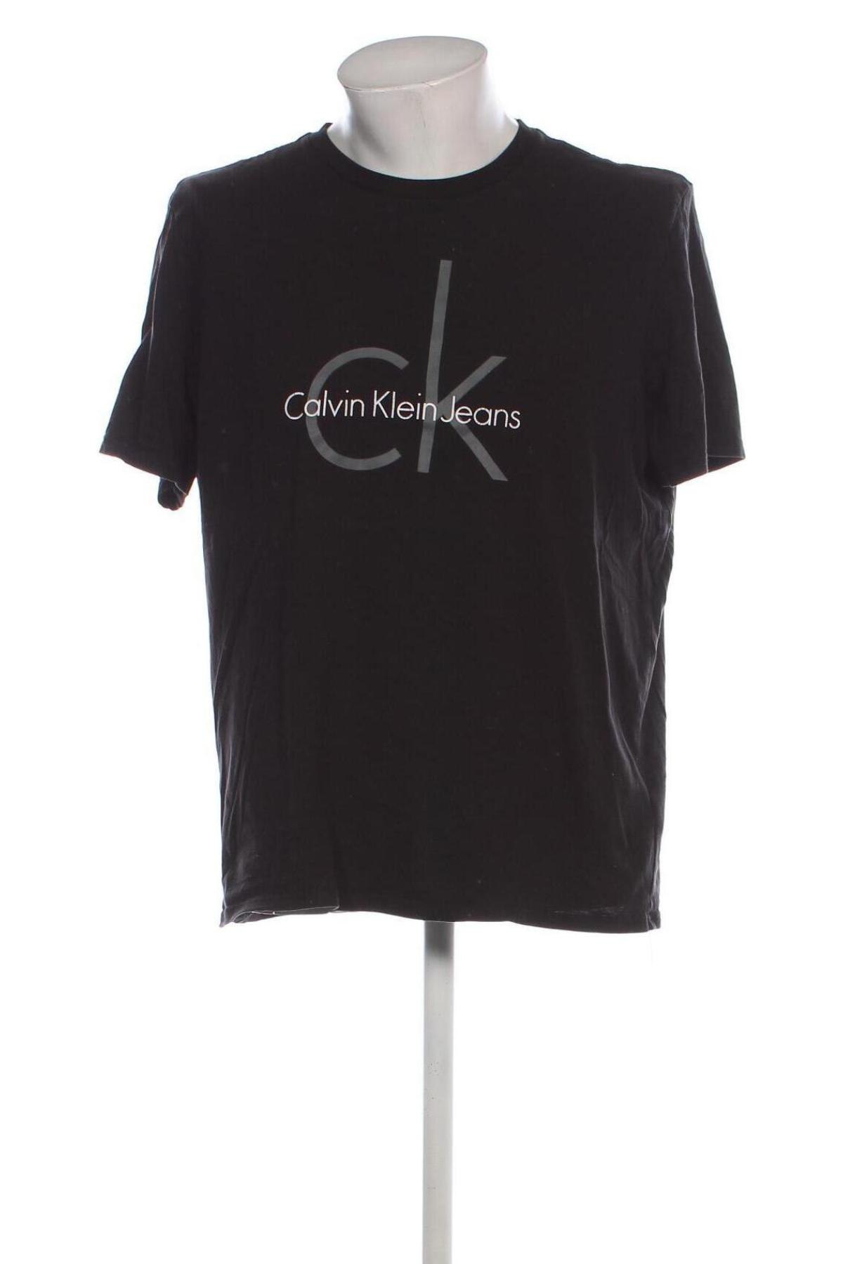 Herren T-Shirt Calvin Klein Jeans, Größe XL, Farbe Schwarz, Preis € 10,49