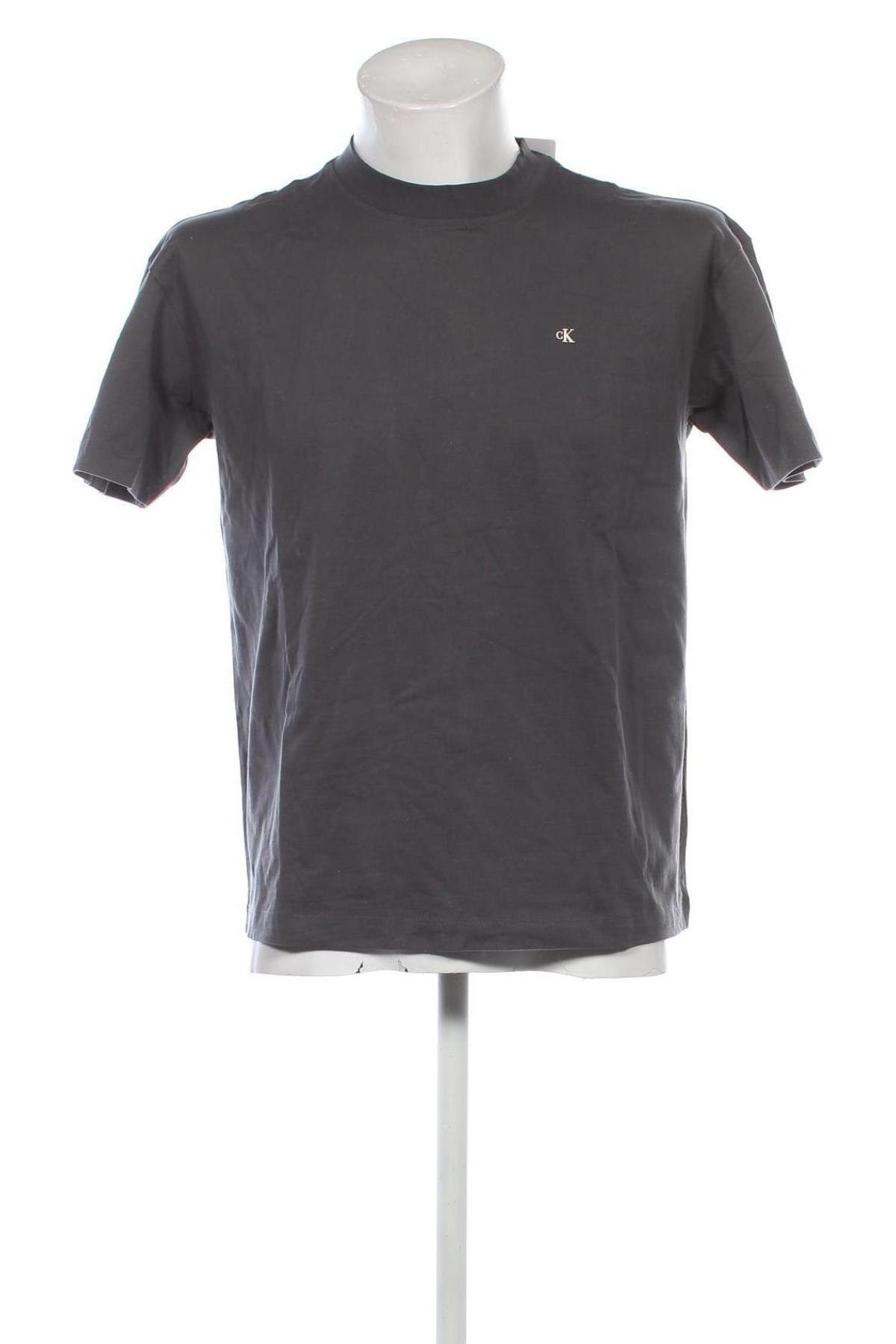 Herren T-Shirt Calvin Klein Jeans, Größe S, Farbe Grau, Preis 57,49 €