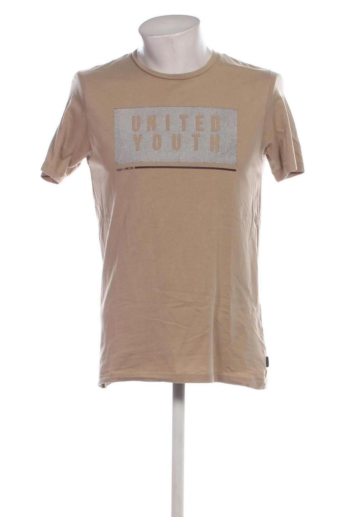 Herren T-Shirt Core By Jack & Jones, Größe L, Farbe Beige, Preis 4,99 €