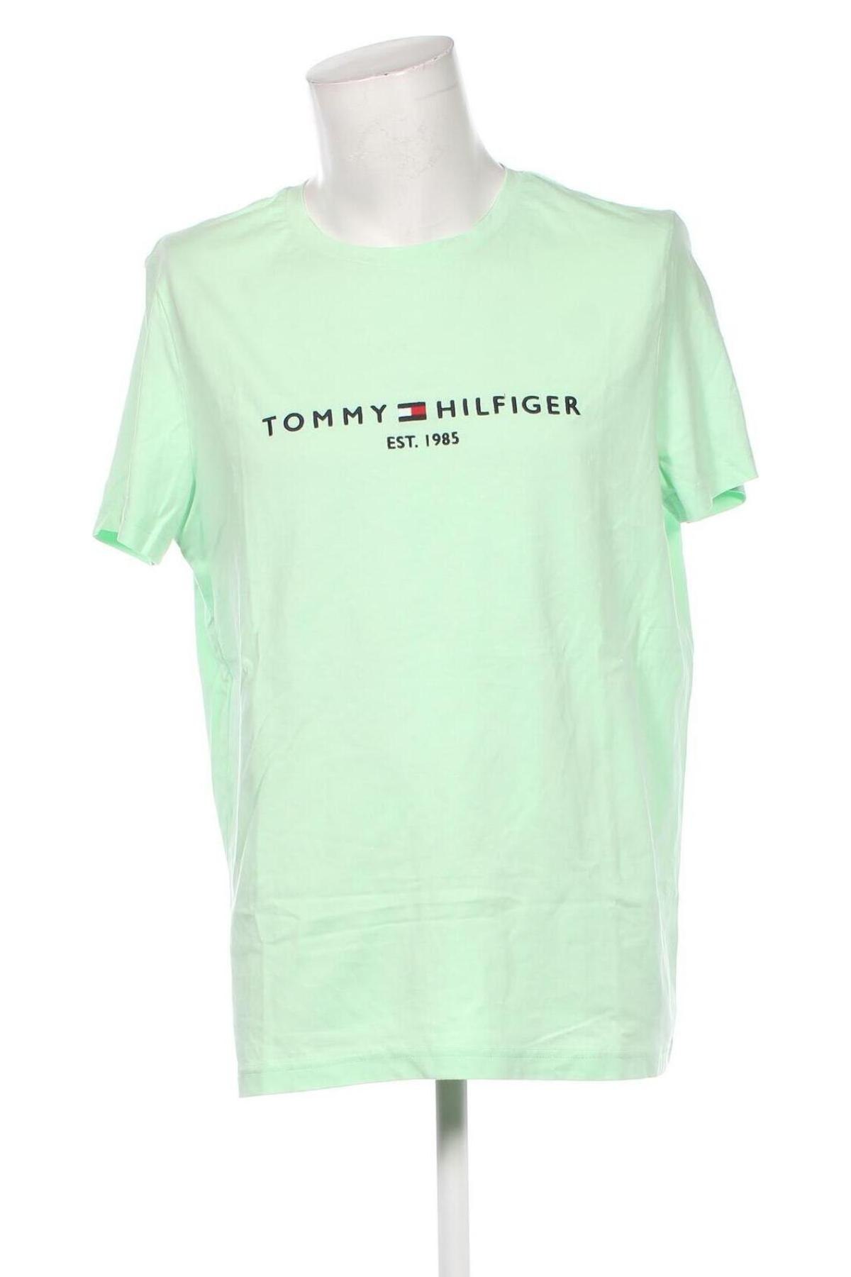 Herren T-Shirt Tommy Hilfiger, Größe XXL, Farbe Grün, Preis 57,49 €