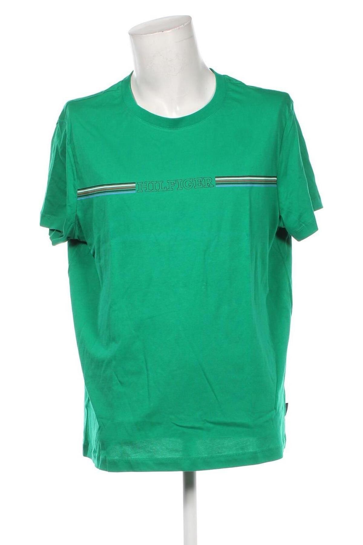 Herren T-Shirt Tommy Hilfiger, Größe 3XL, Farbe Grün, Preis 57,49 €