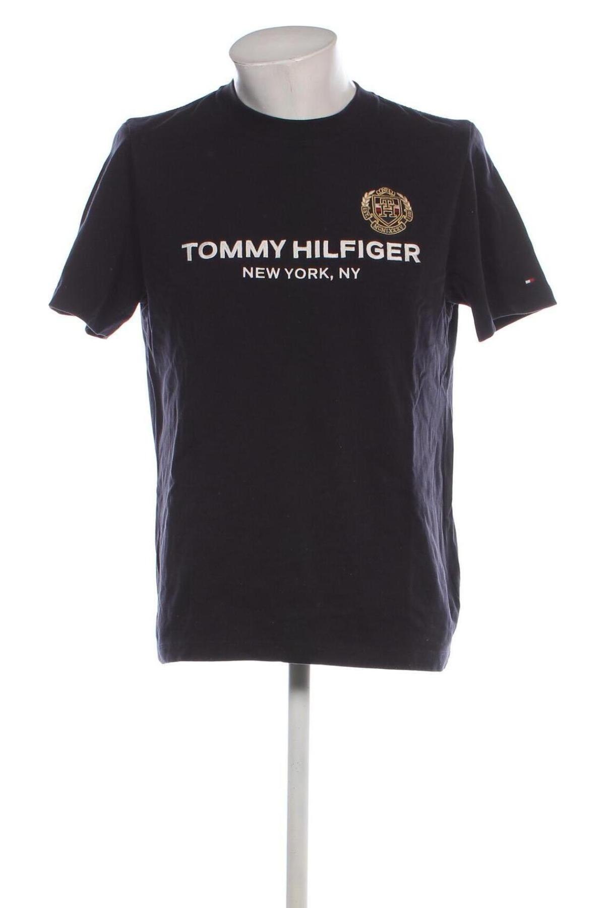 Мъжка тениска Tommy Hilfiger, Размер L, Цвят Син, Цена 45,99 лв.